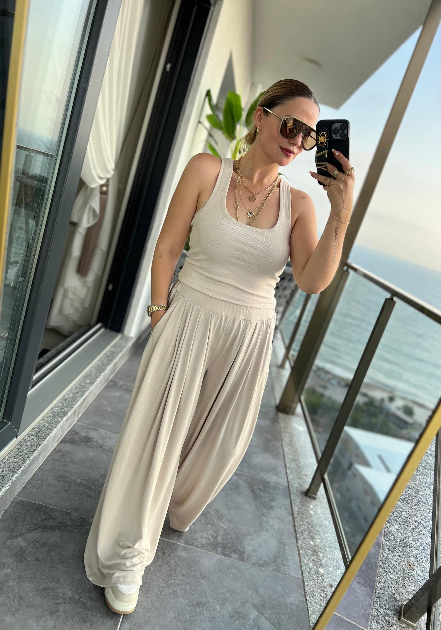 16240 Salaş Pantalon BEJ