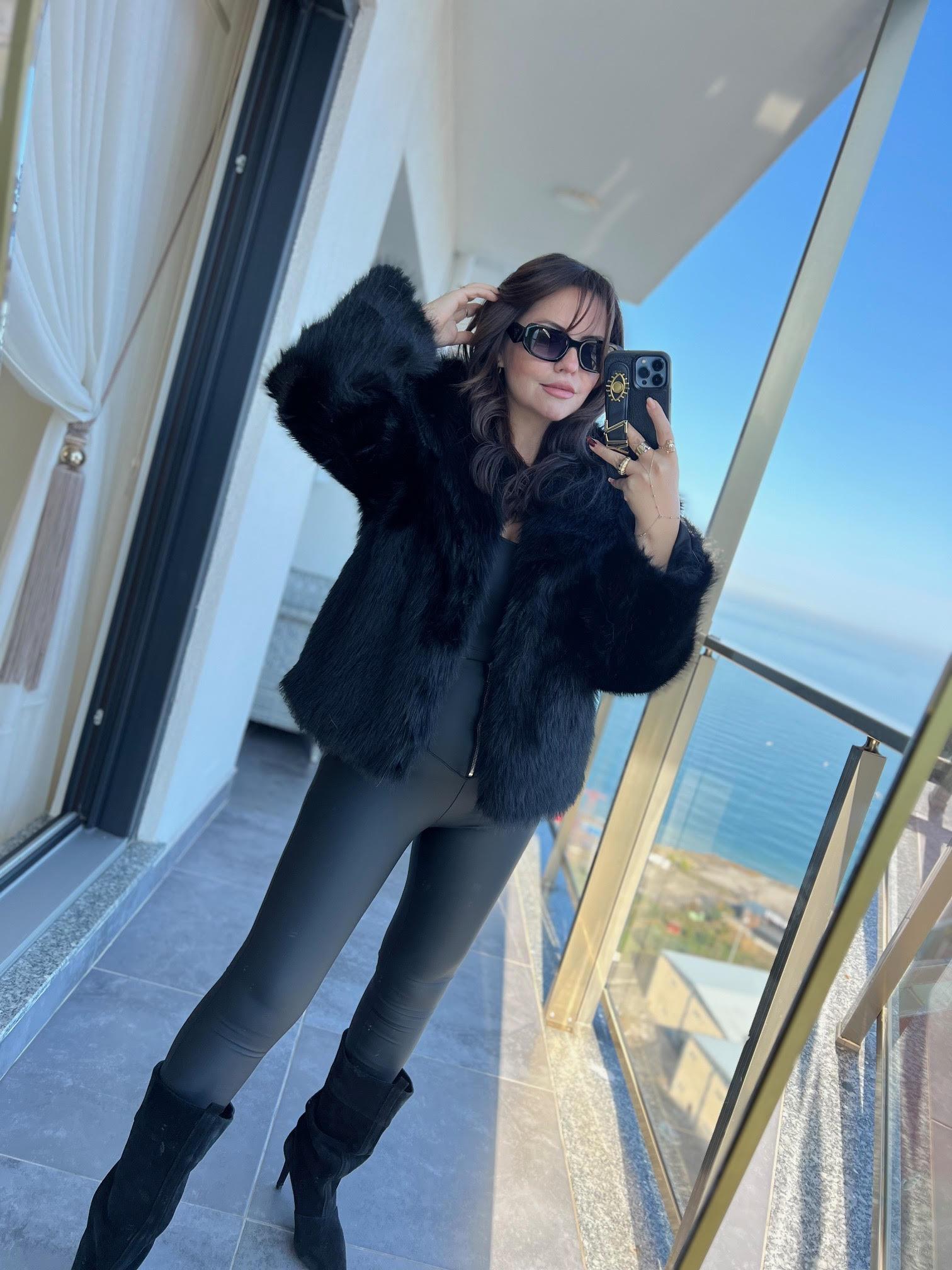 2429 Araboy Lolita Kürk SİYAH