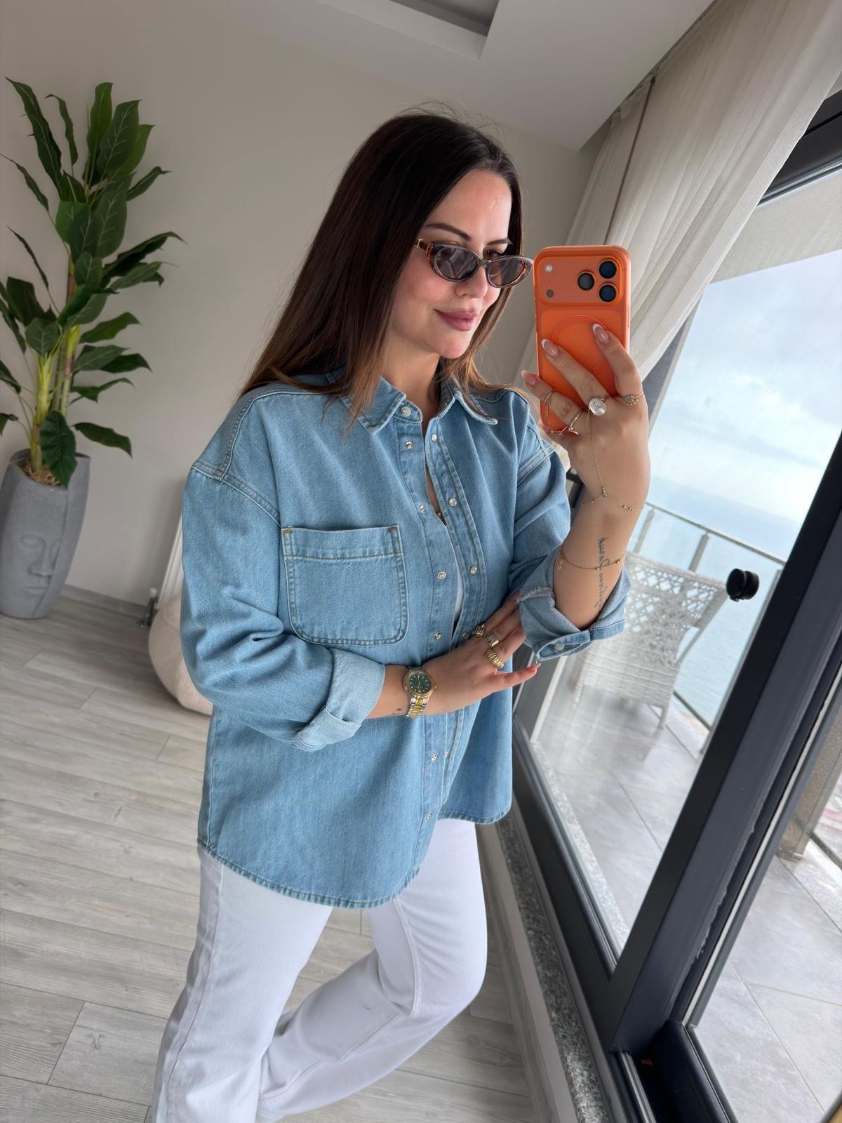 2505 Tek Cep Kot Ceket MAVİ