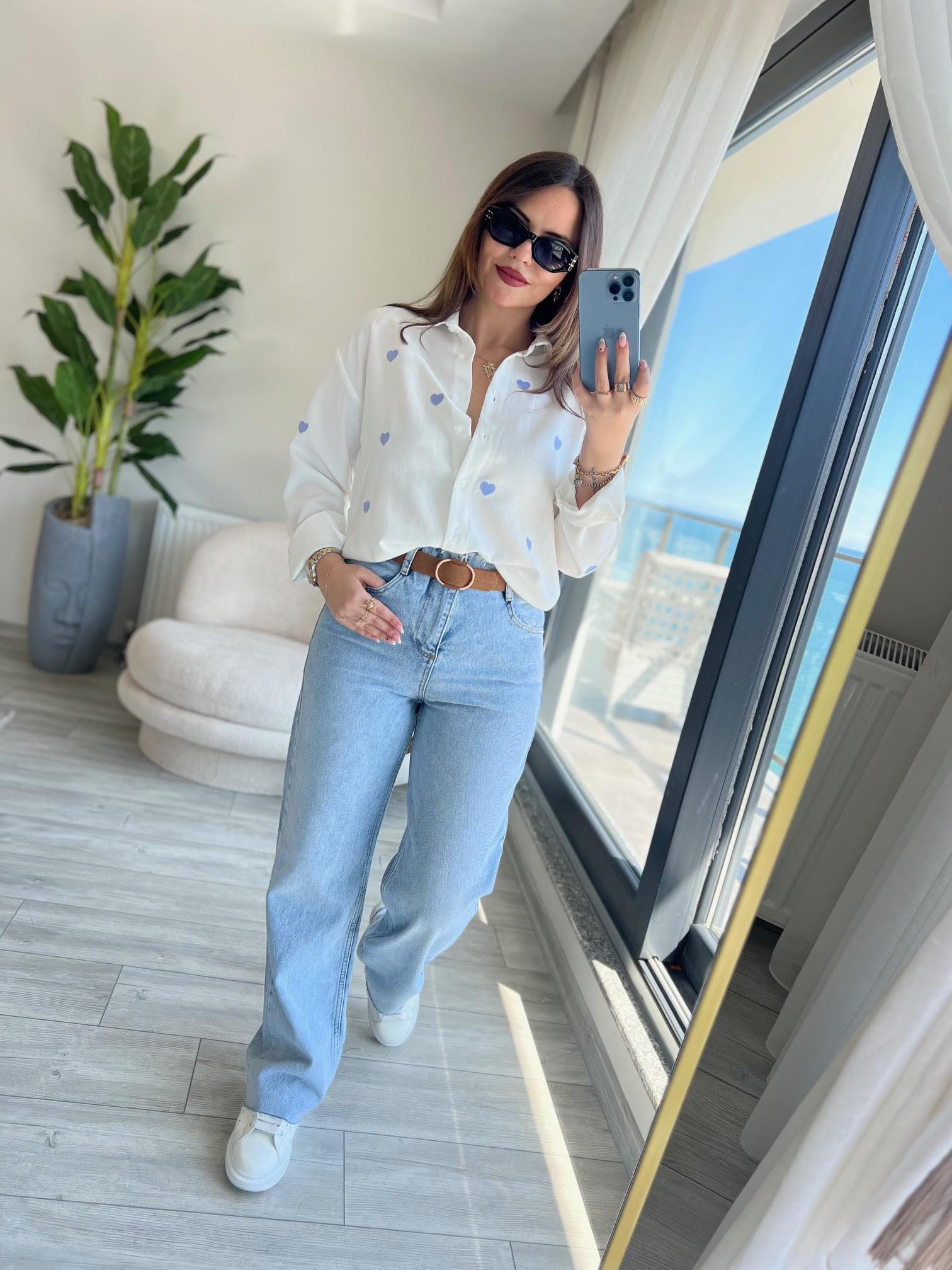 25400 Beli Dikişsiz Jean BUZ MAVİSİ