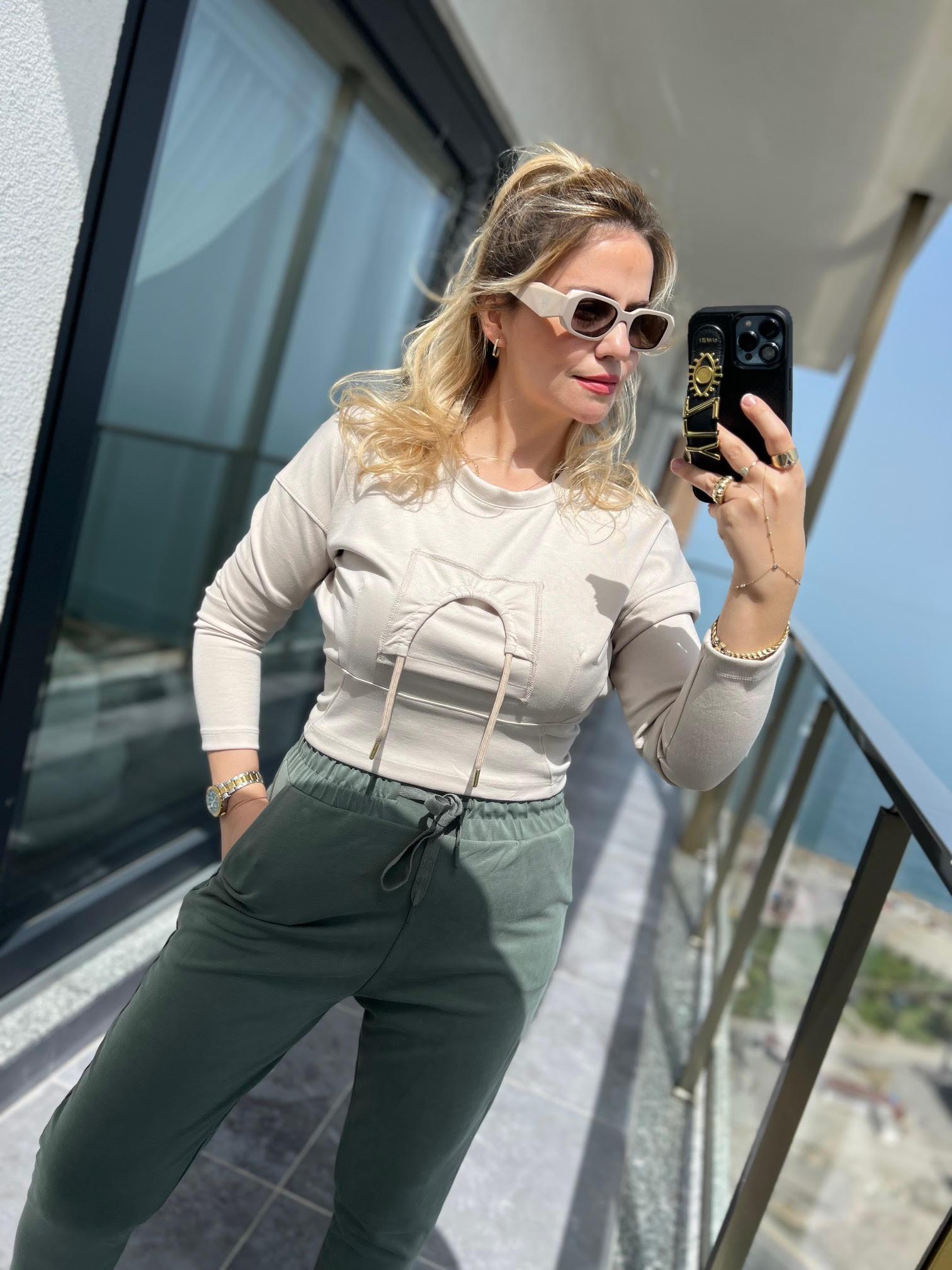 28273 Tasarım Bluz TAŞ