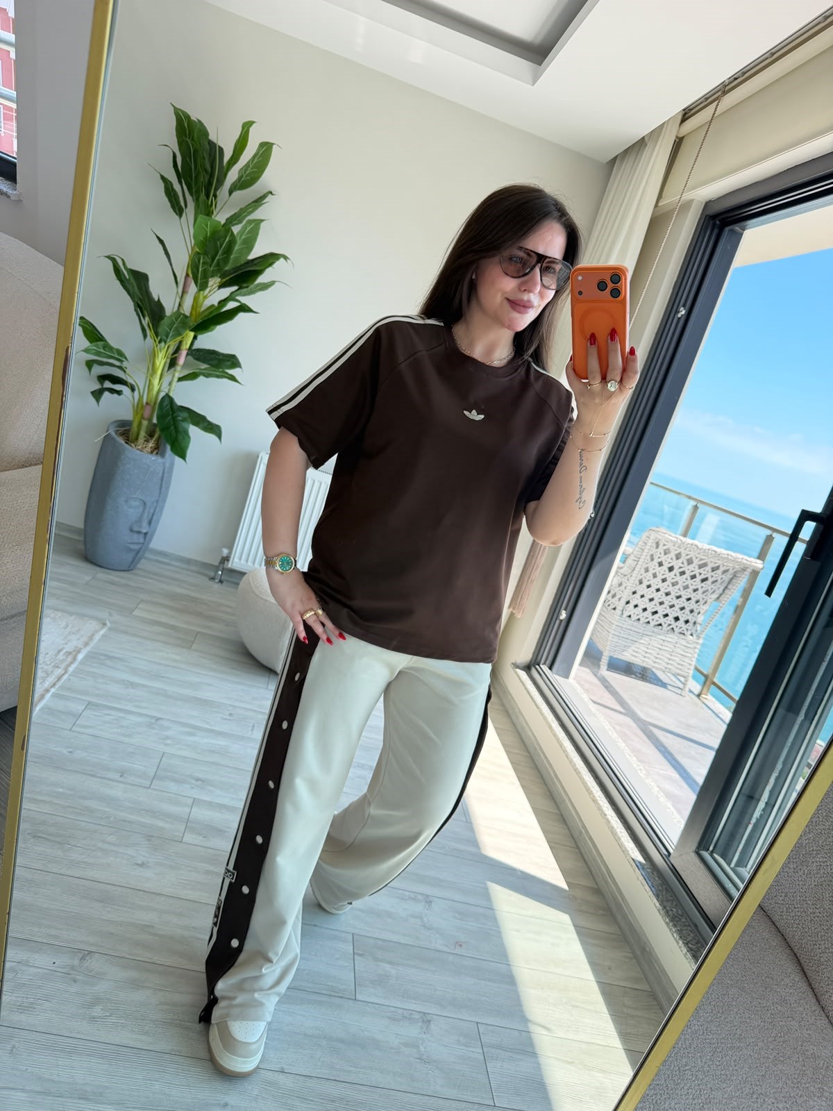 2920 Pantolonuı Patlı Mıuadil Takım KAHVE