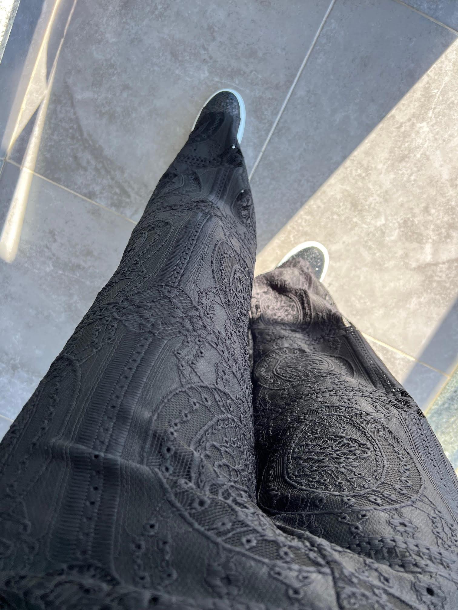 29615 Güpür Pantolon SİYAH