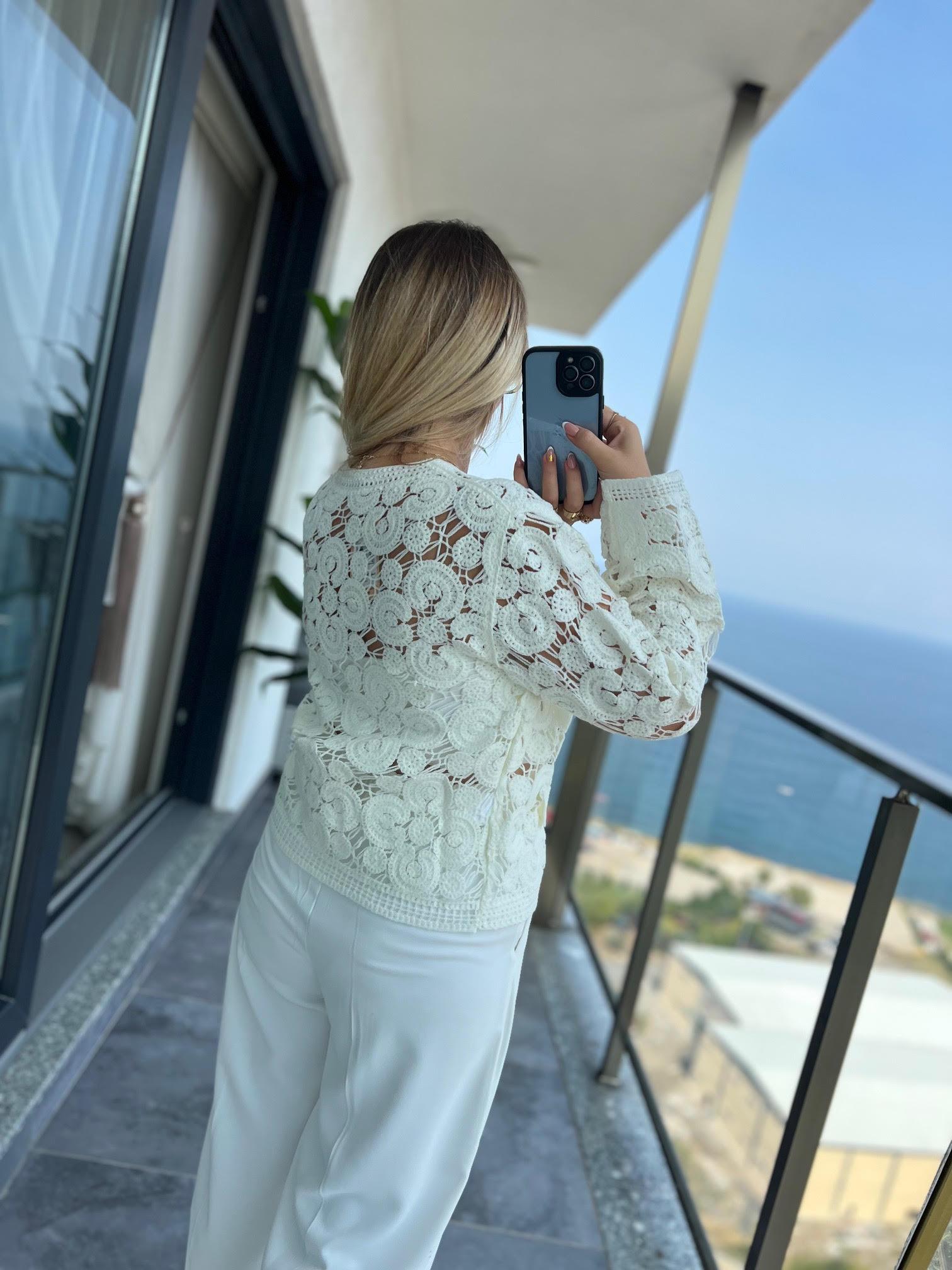 3004 Triko Hırka EKRU