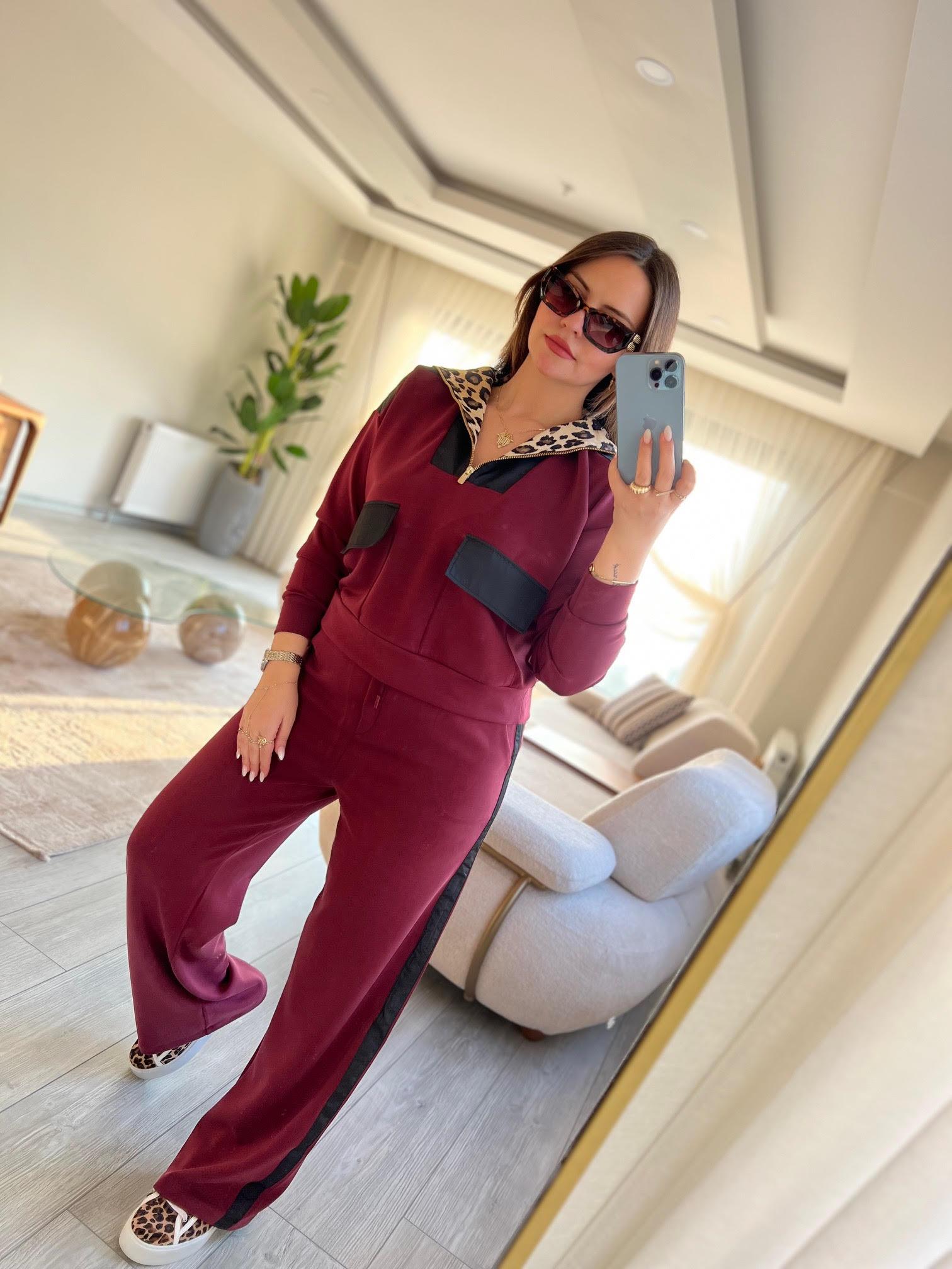 3029 Leo Detay Modal Takım BORDO