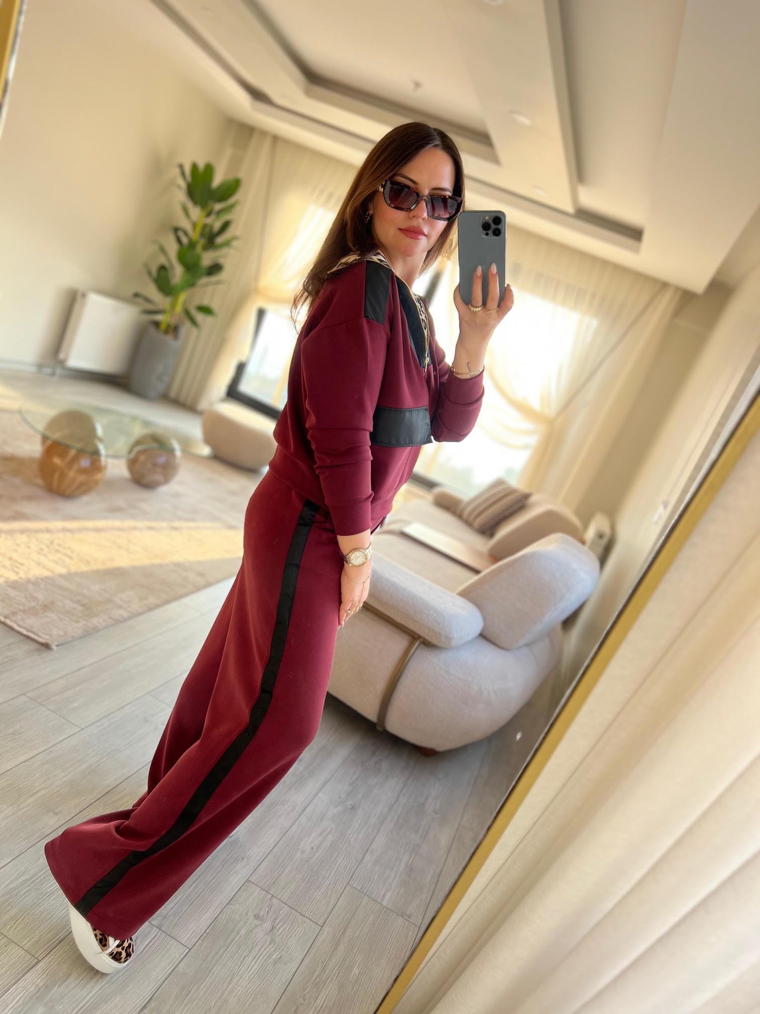 3029 Leo Detay Modal Takım BORDO