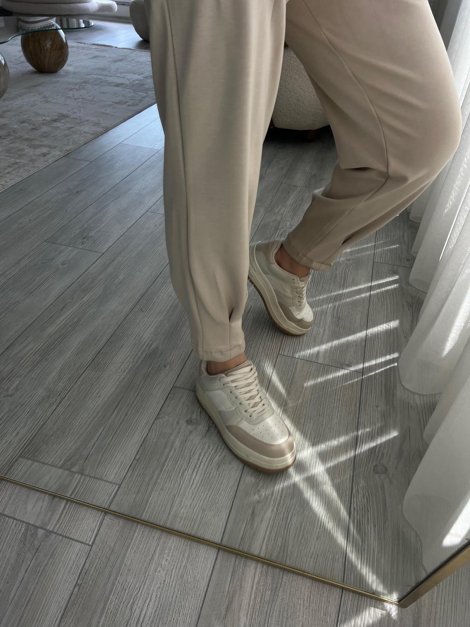 3072 Paçası Büzgülü Pantolon TAŞ