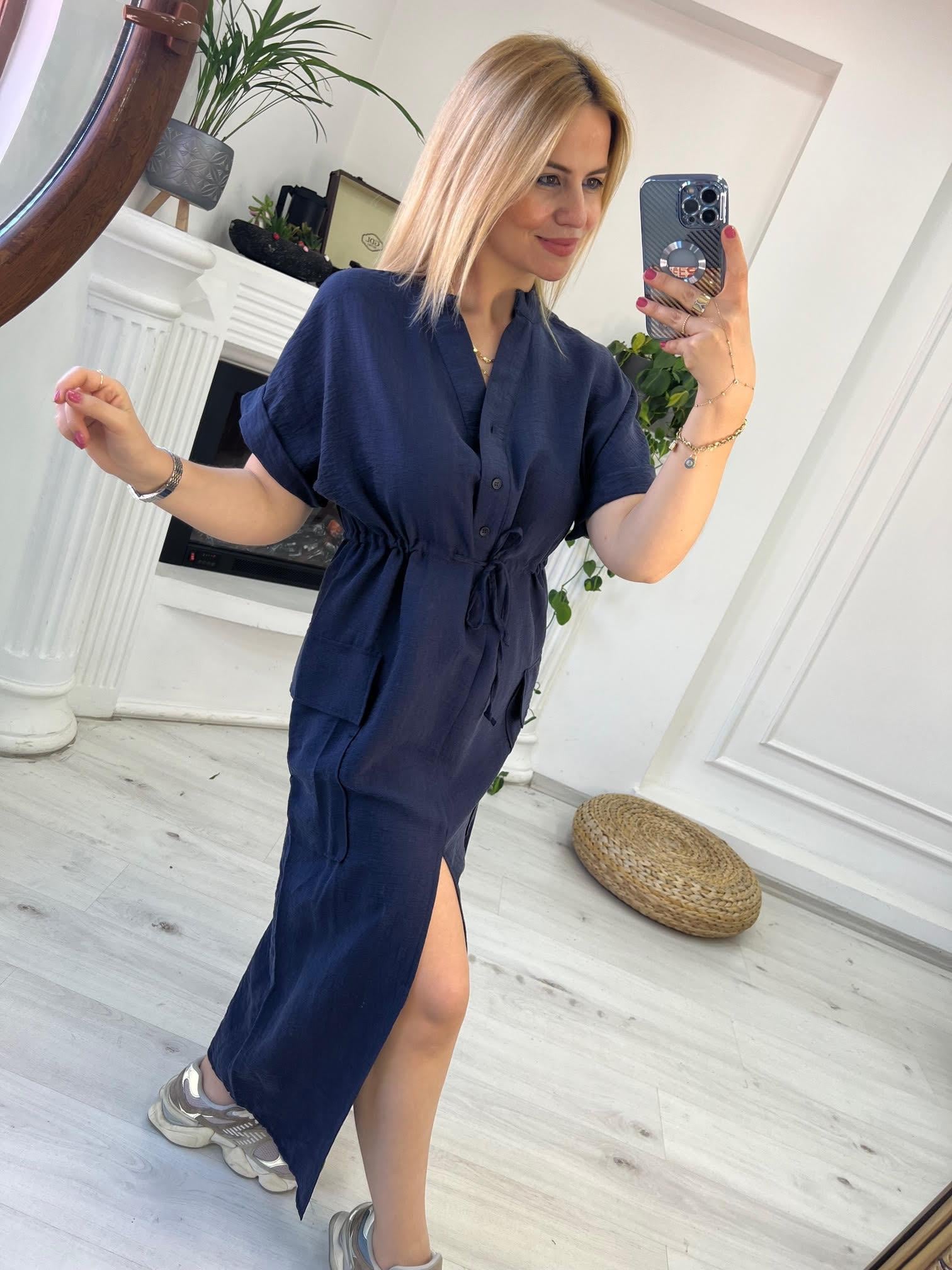 3112 Elbise LACİVERT