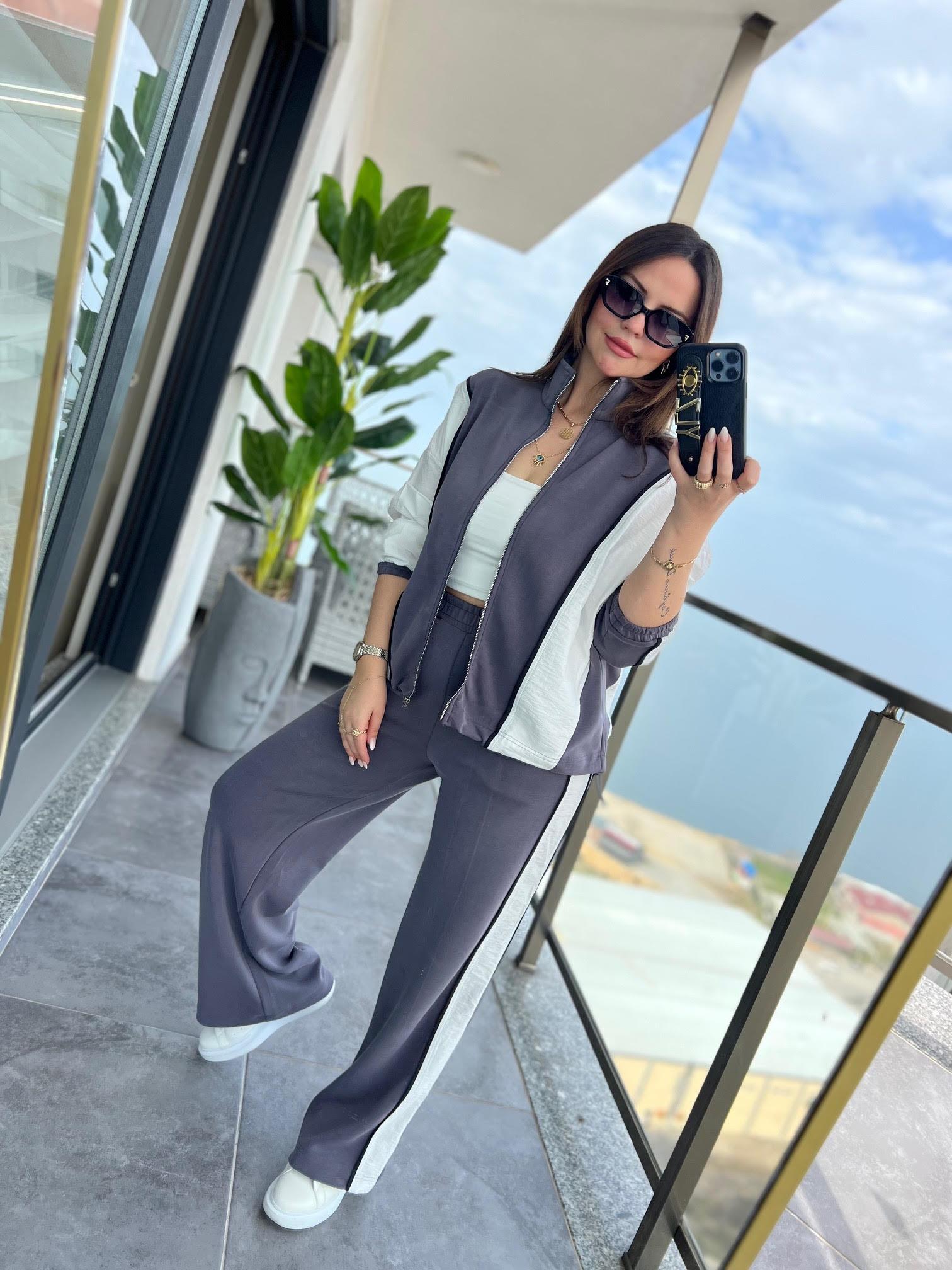 35713 Paraşüt Detay OYS Takım GRİ