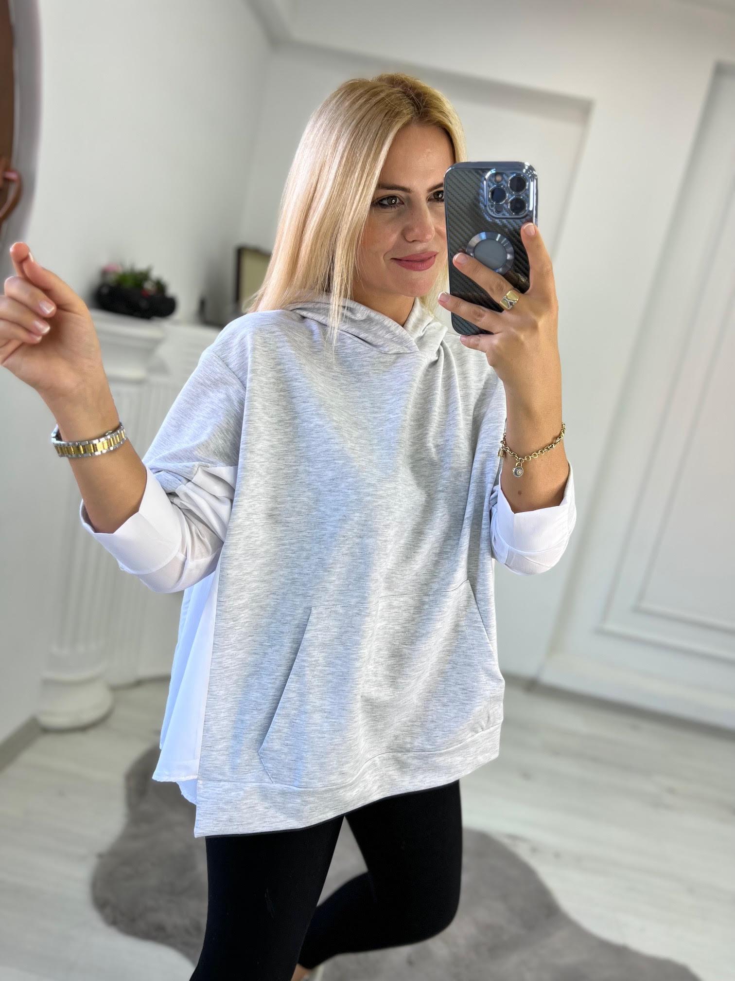 375 Kapüşonlu Sweat GRİ