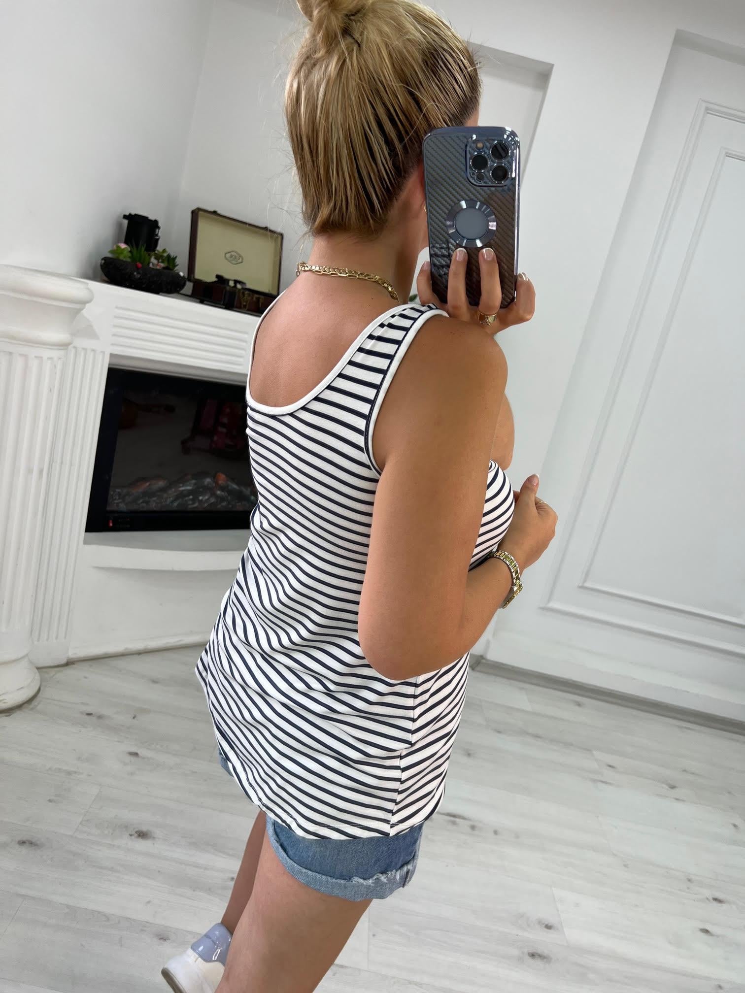 440 Basic Undershirt BEYAZ LACİVERT