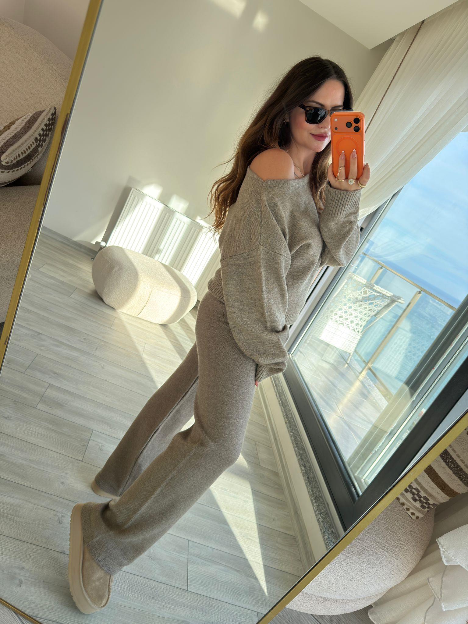 4587 Triko Pantolon VİZON