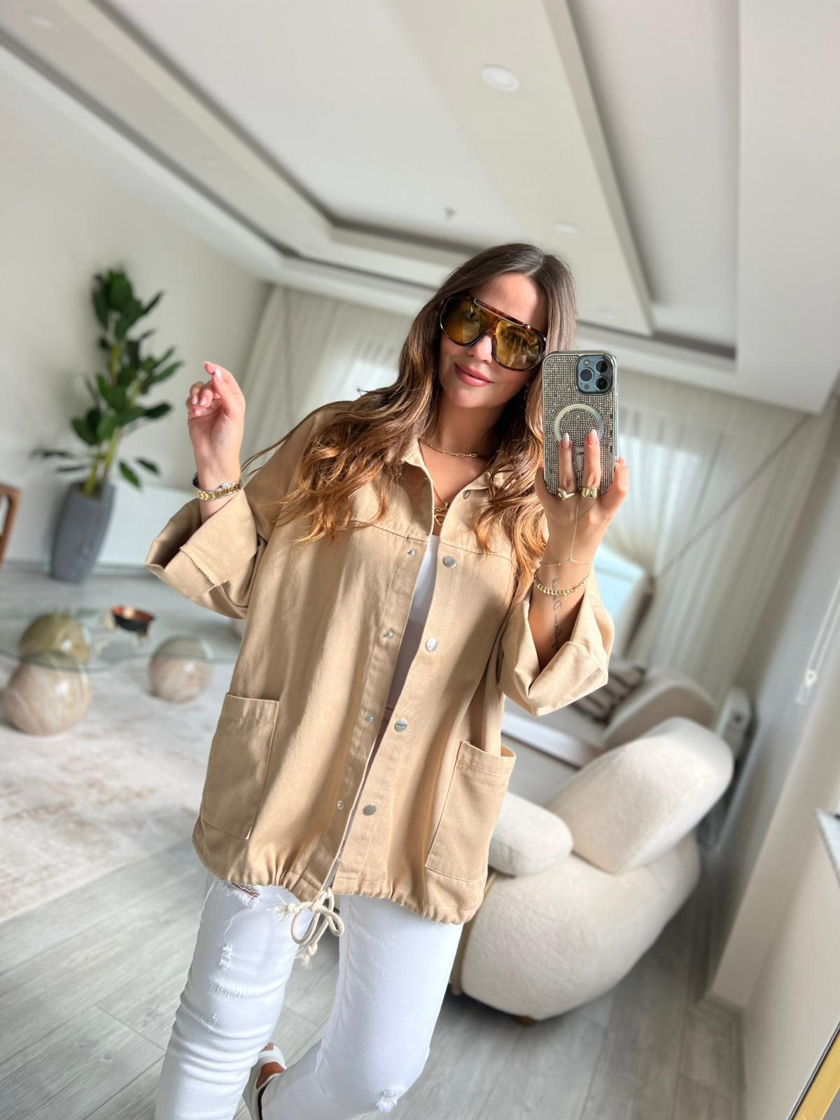476 Owersize Ceket BEJ