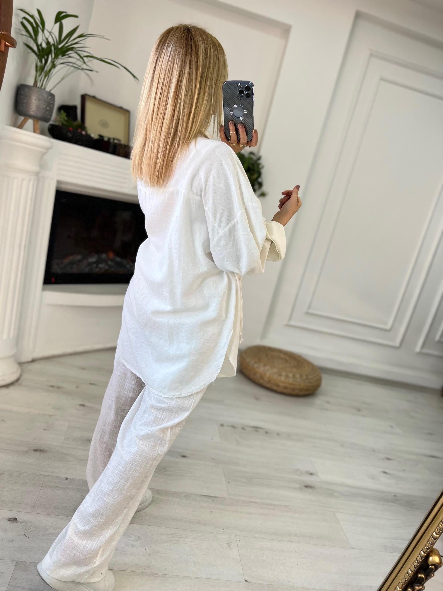 4763 Oversize Gömlek BEYAZ