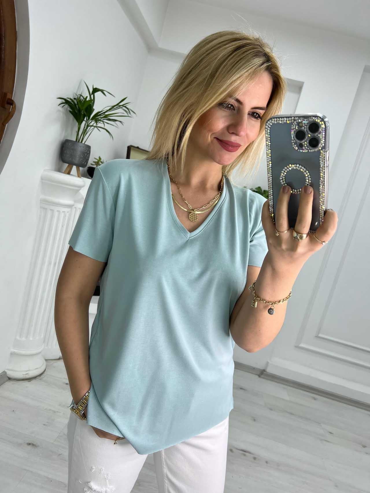 4791 V Yaka Tshirt MİNT