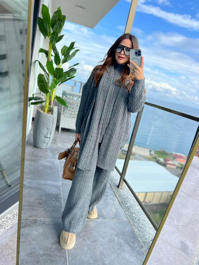 5030 Şallı Dokuma Takım ANTRESİT