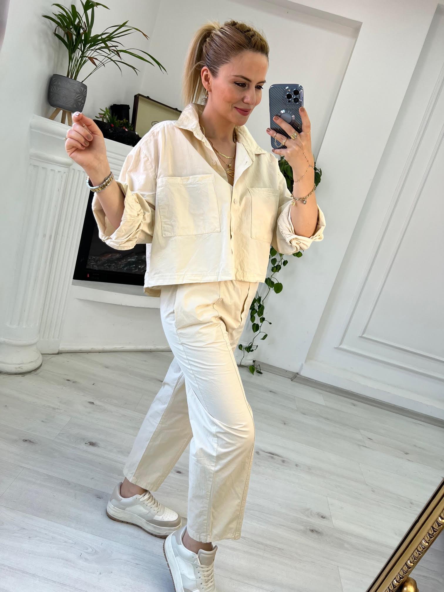 50757 Gömlek Pantolonlu Takım TAŞ