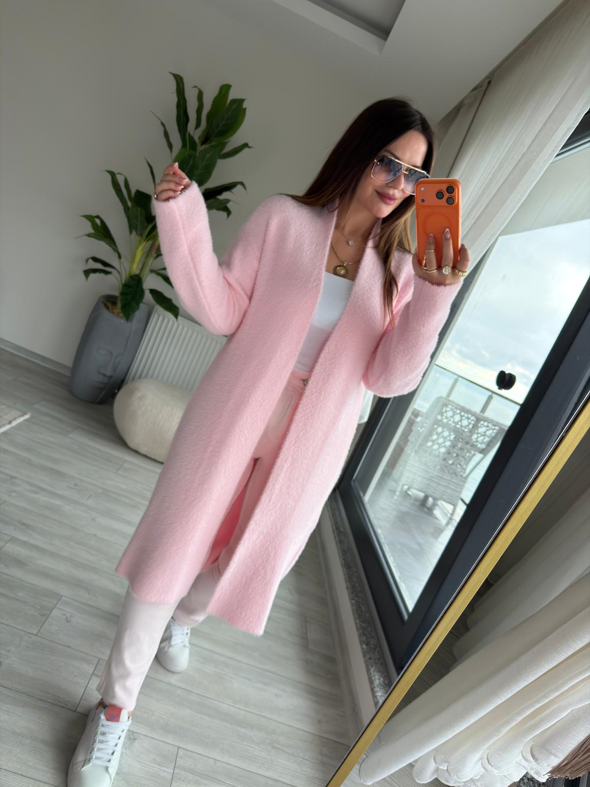 5140 Ara Boy Yumoş Hırka PEMBE