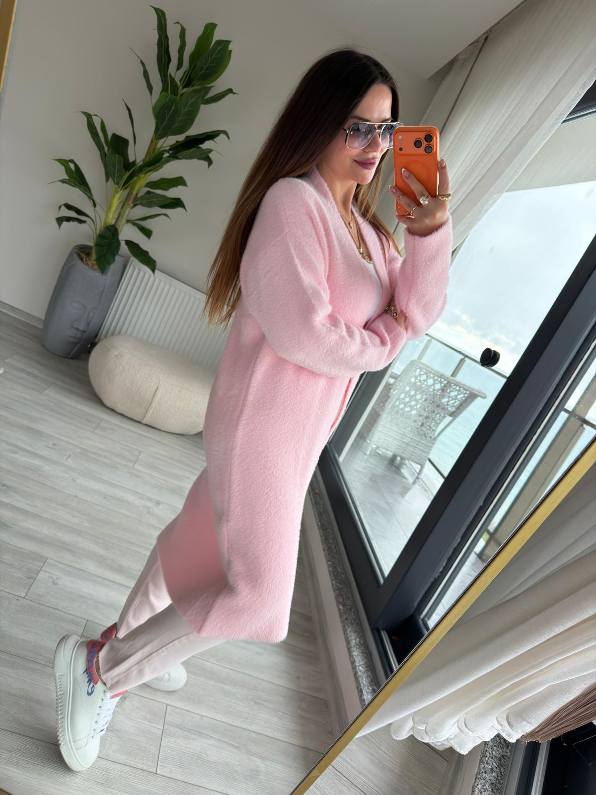5140 Ara Boy Yumoş Hırka PEMBE