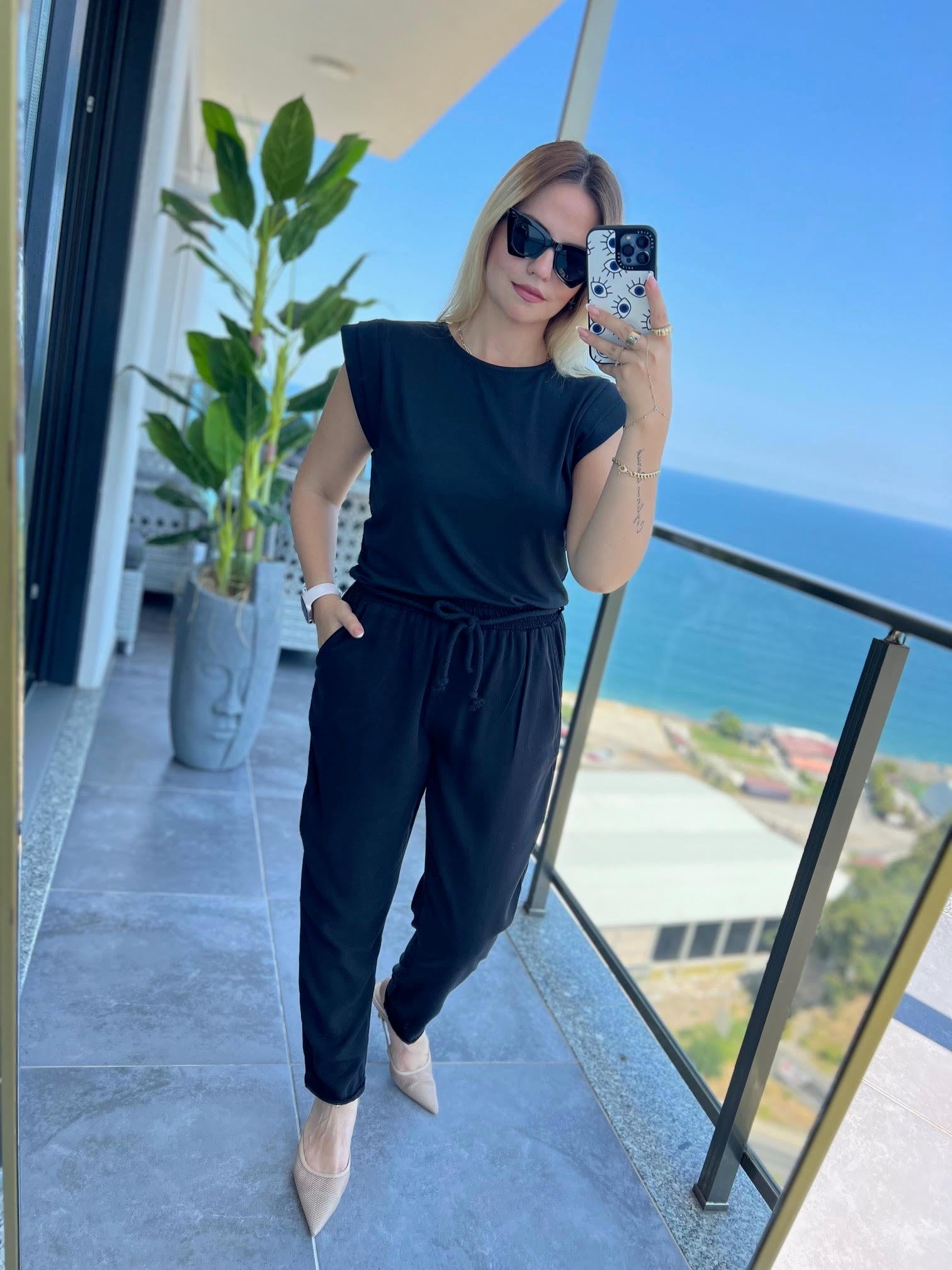 5285  Tensel Pantalon SİYAH