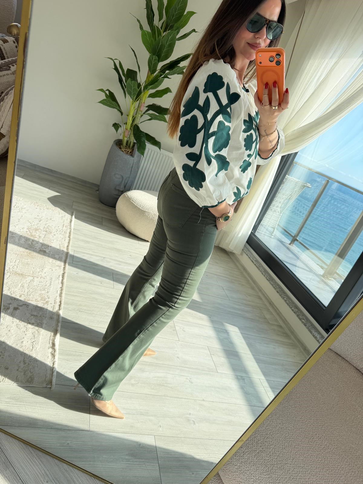 5353 Gabardin Pantolon HAKİ YEŞİL