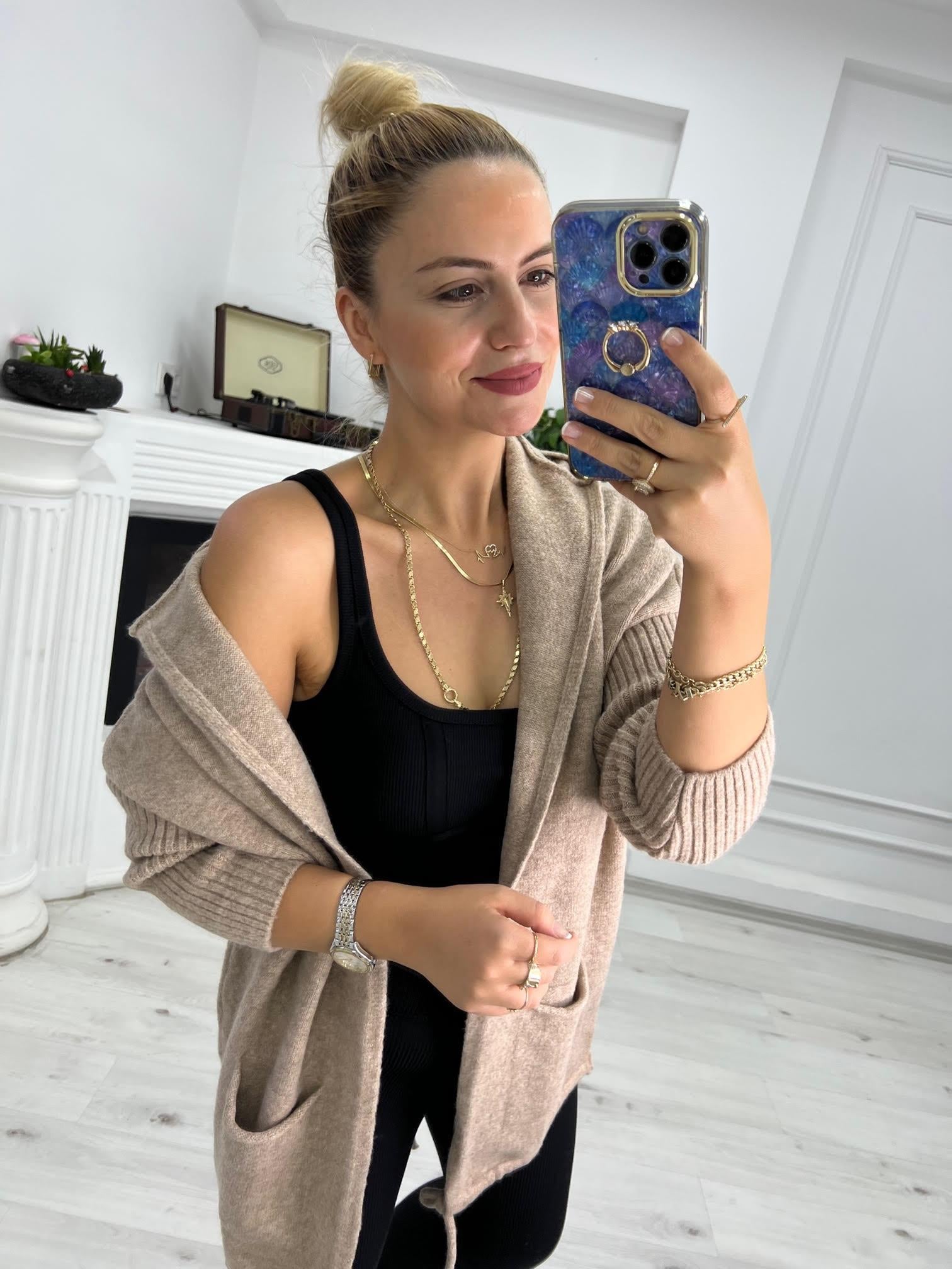 5634 Owersize Hırka BEJ