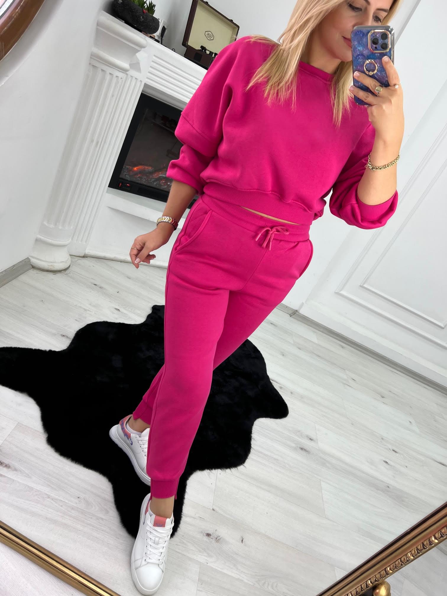 7031 3 İplik Ribanna Sweat FUŞYA