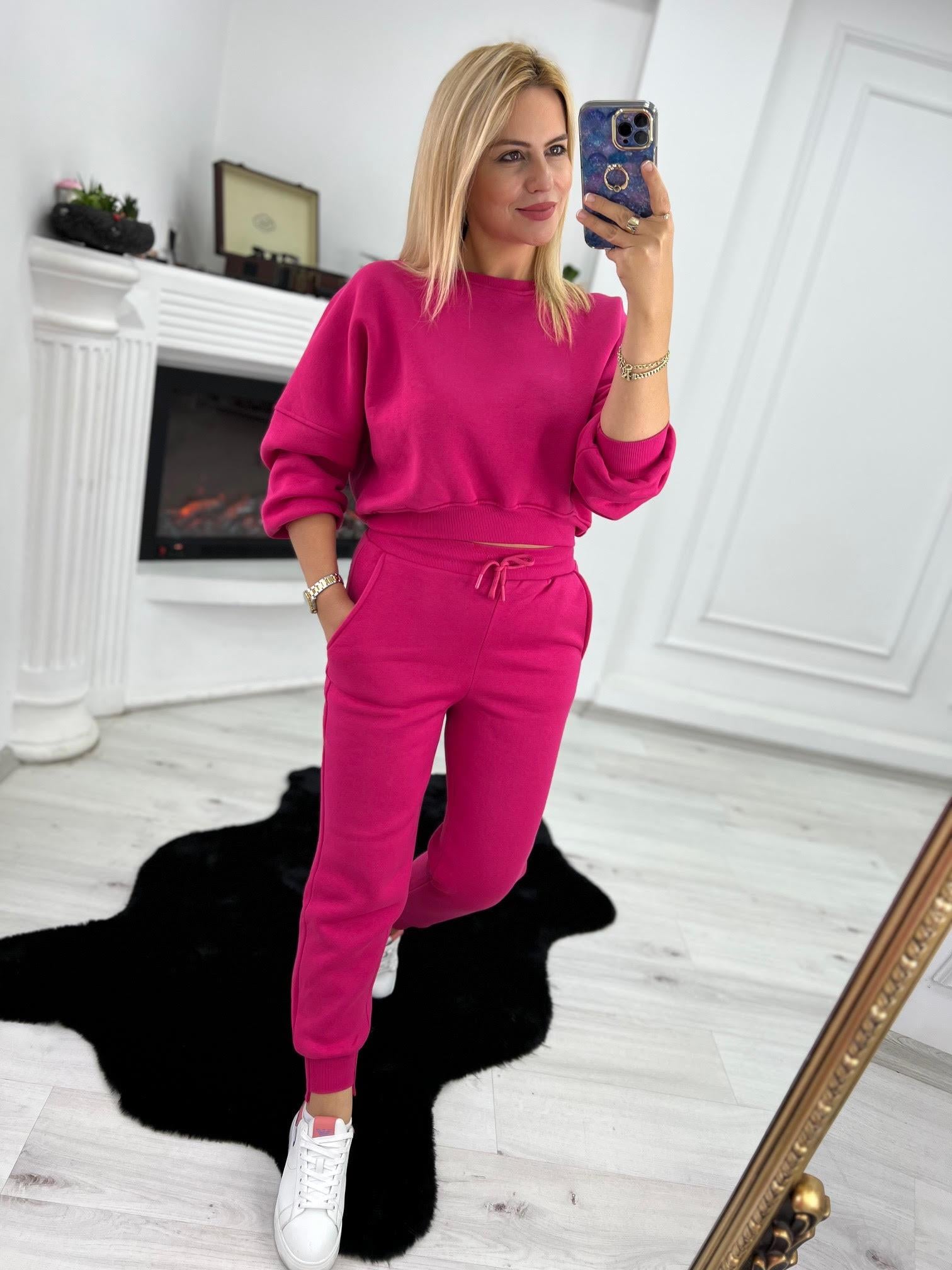 7031 3 İplik Ribanna Sweat FUŞYA