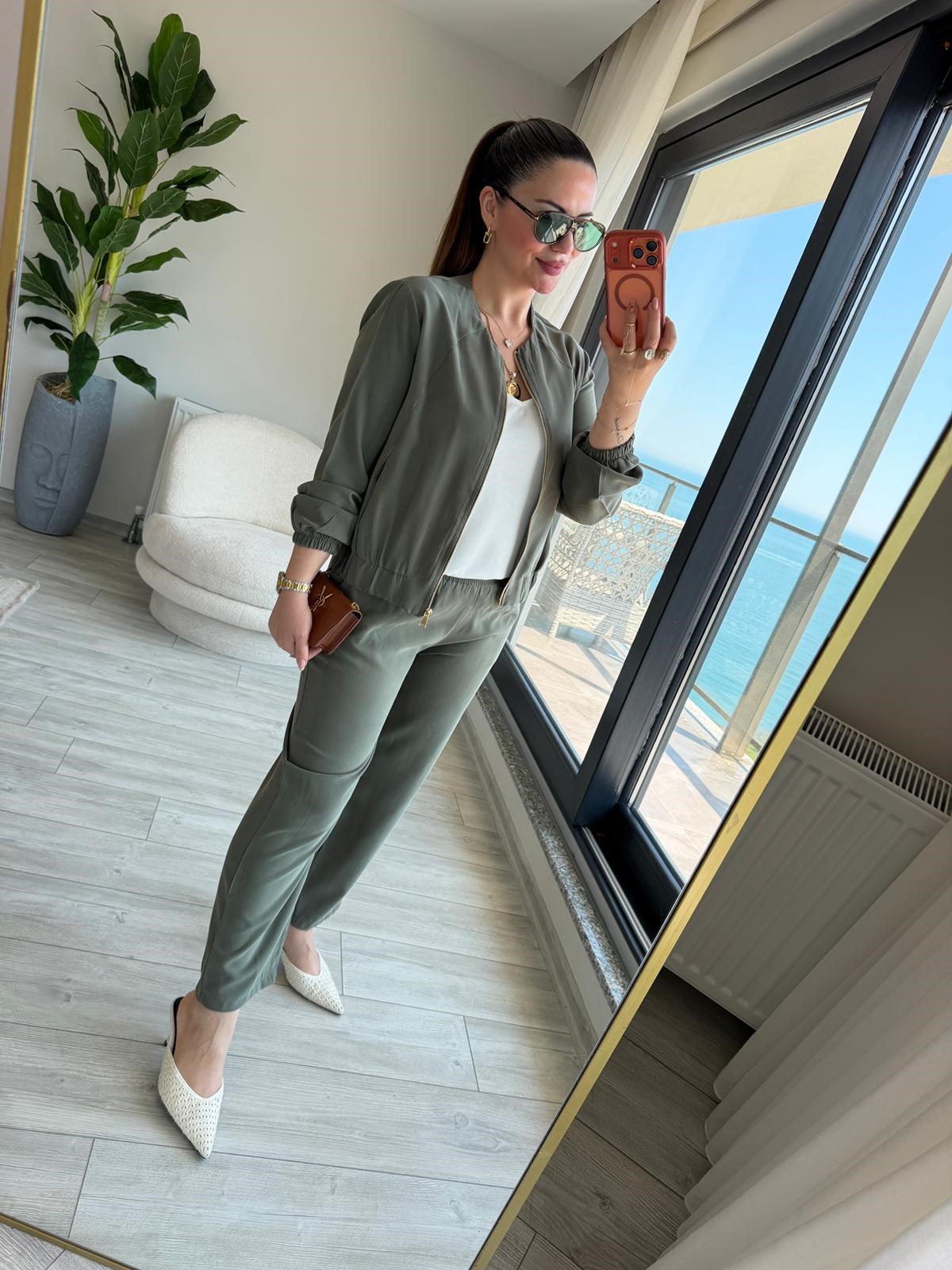 7132 Tencel Takım HAKİ YEŞİL