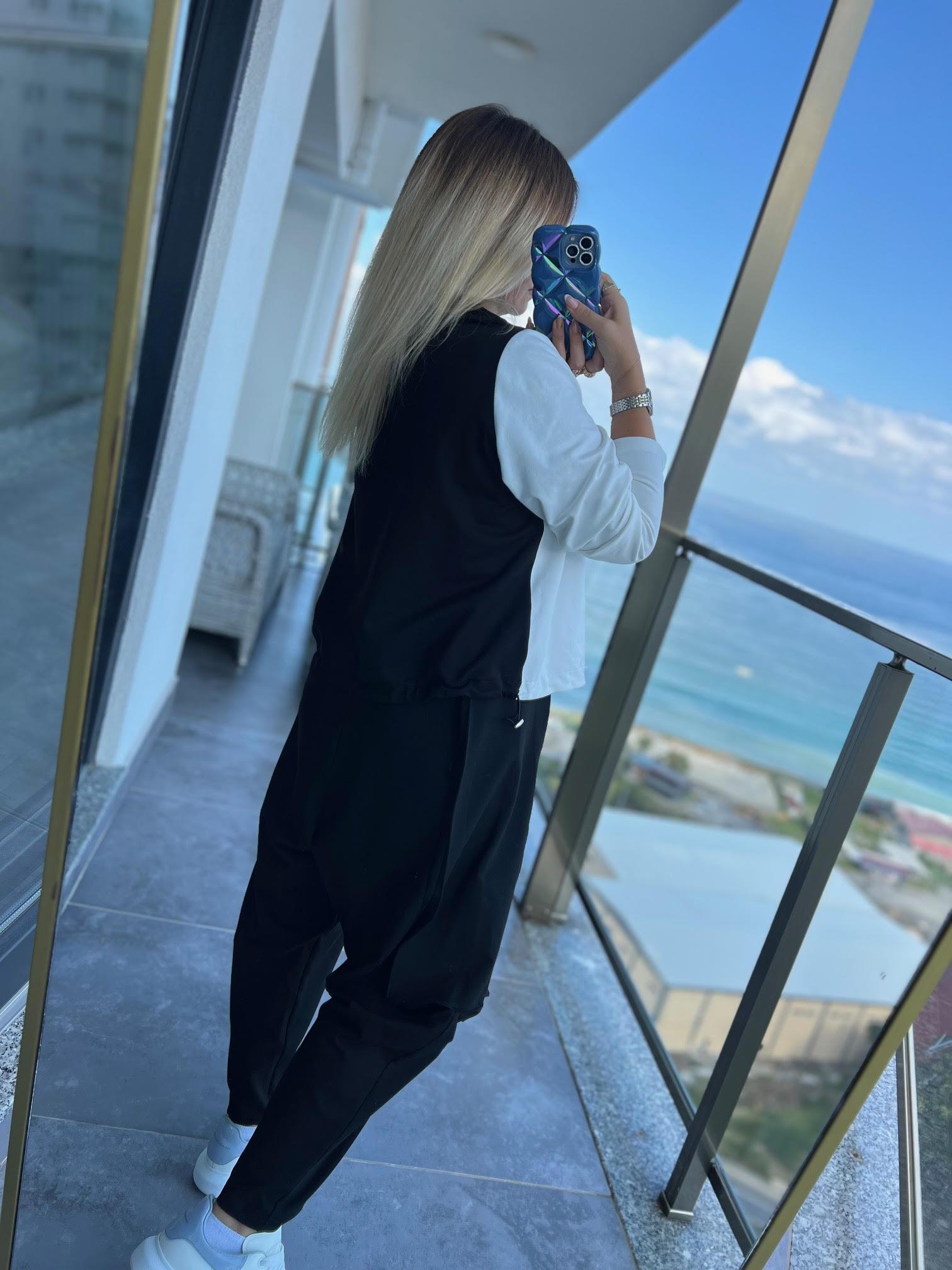 766 Fermuarlı Sweat BEYAZ