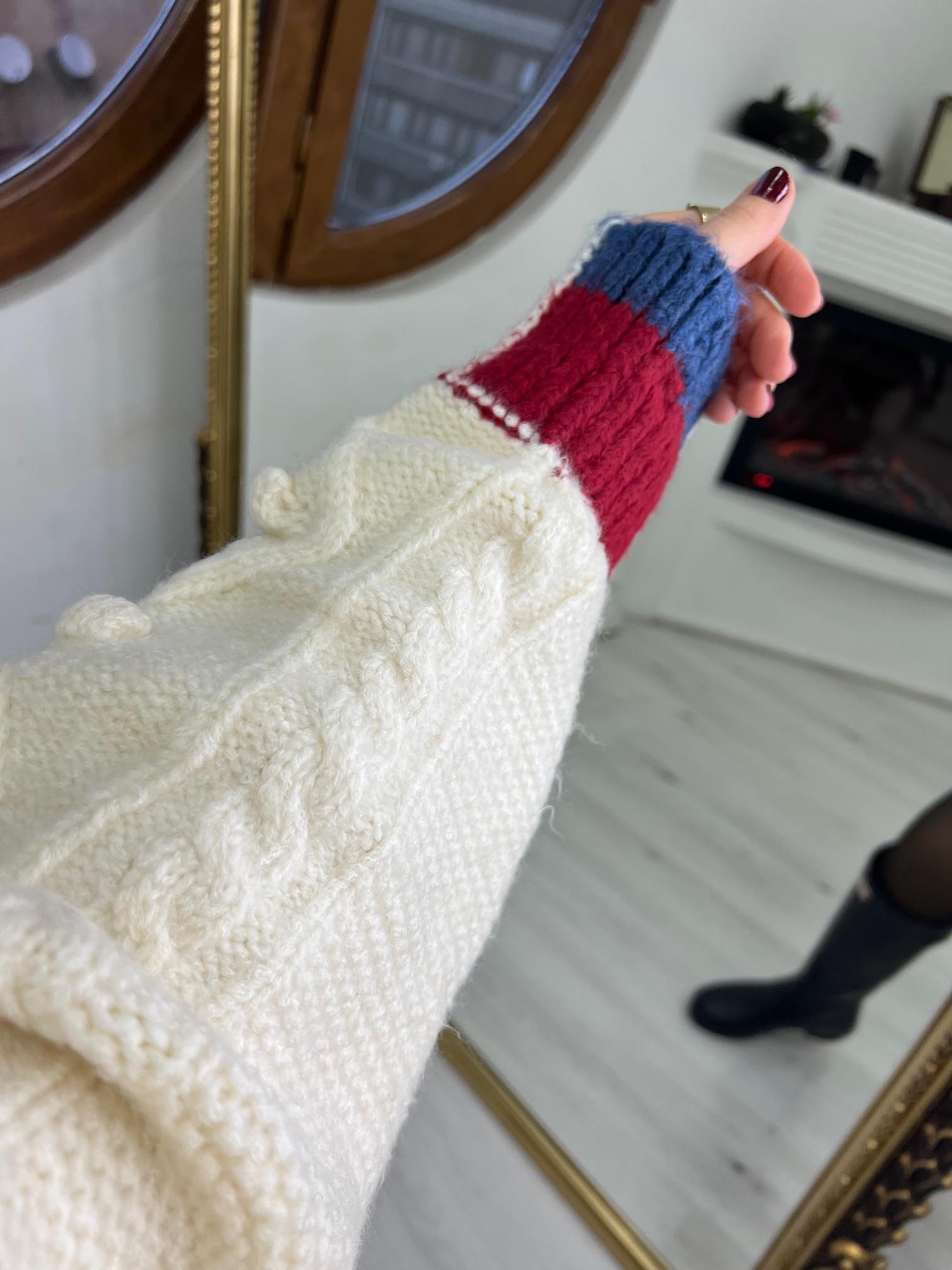 802 Renk Geçişli Hırka EKRU