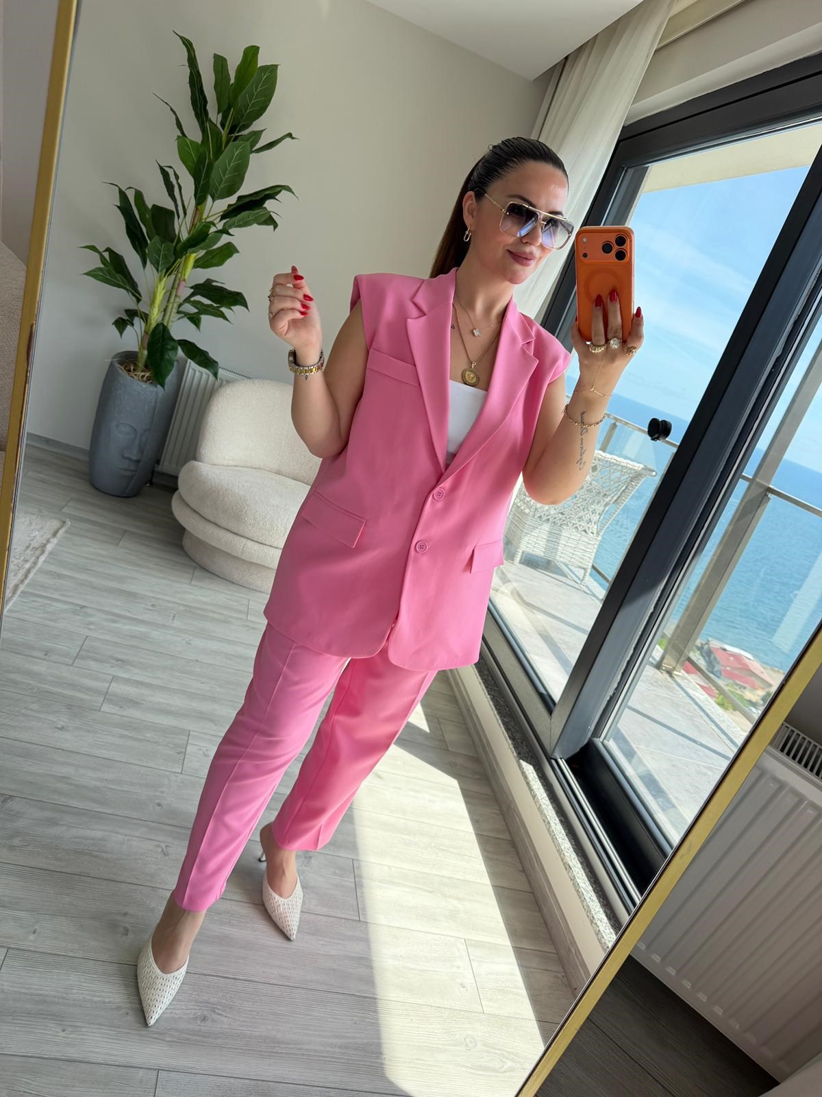 810 Yelekli Takım PEMBE
