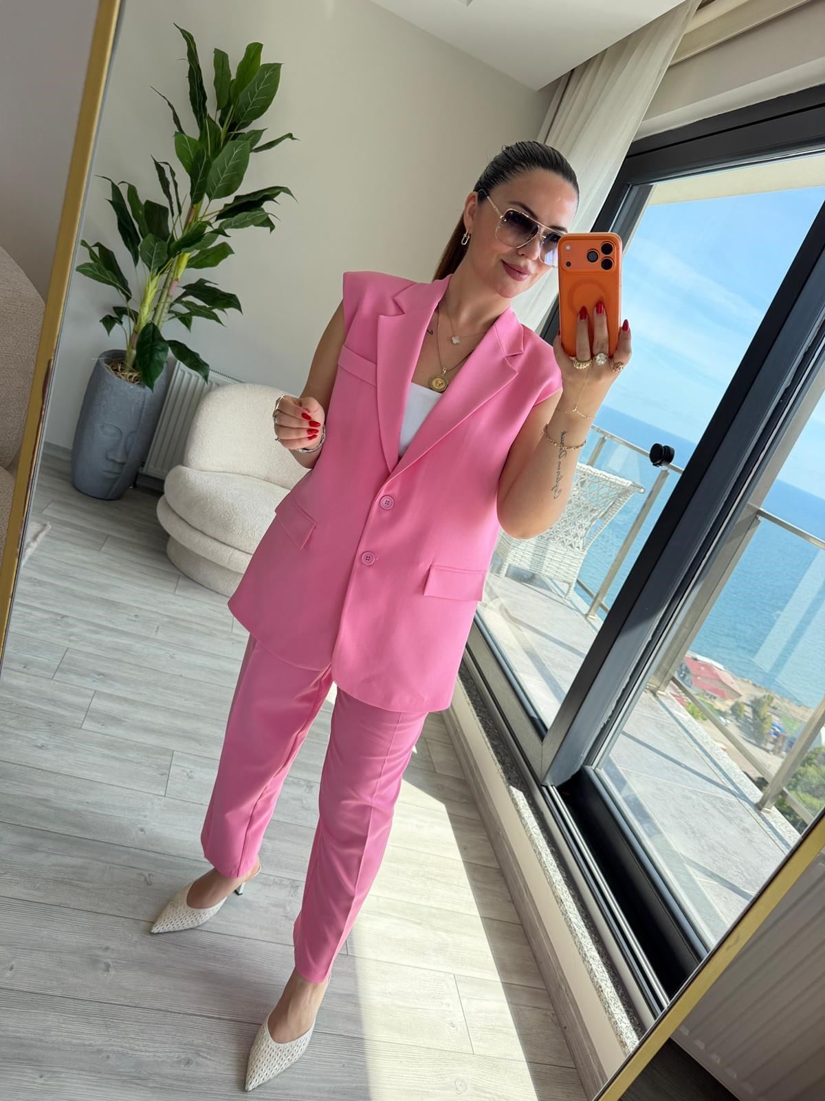 810 Yelekli Takım PEMBE