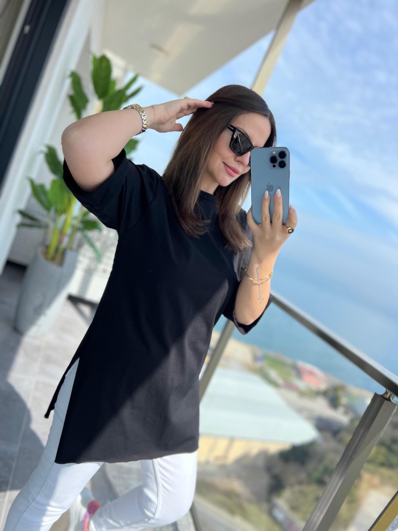 9024 Süprem Penye Tshirt SİYAH