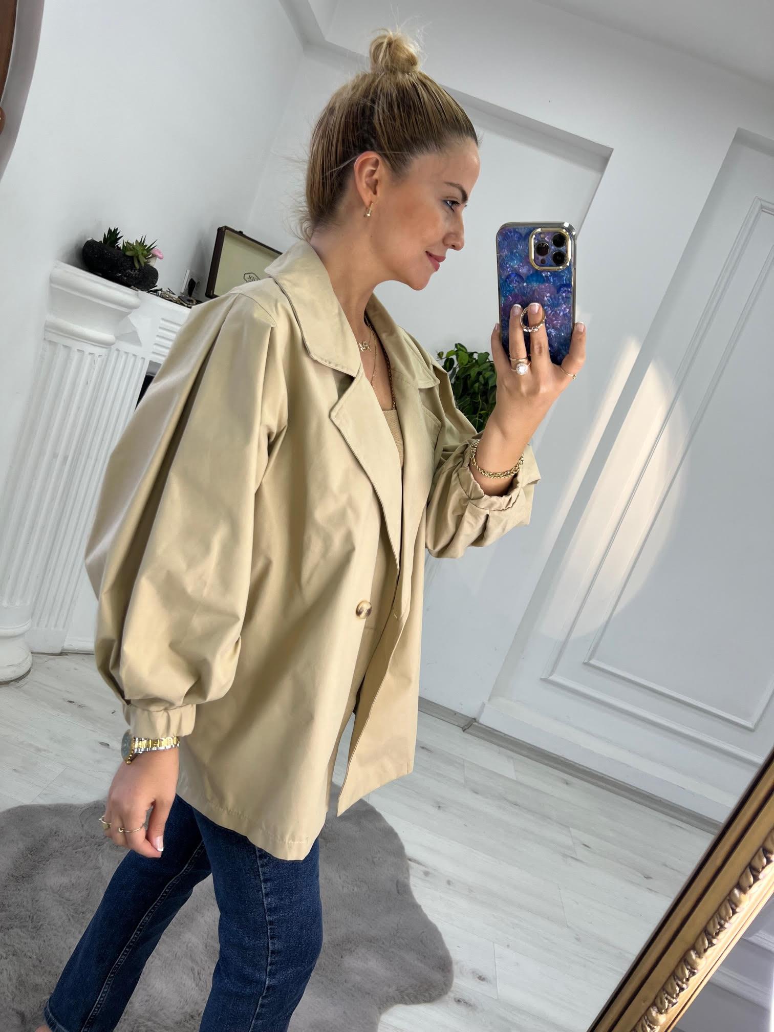 9279 Owersize Ceket CAMEL