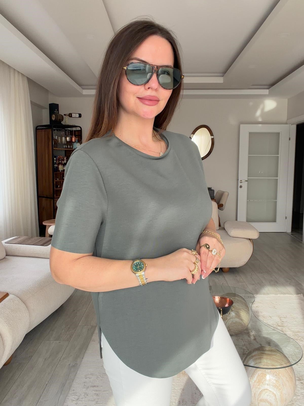 934 Tshirt HAKİ YEŞİL