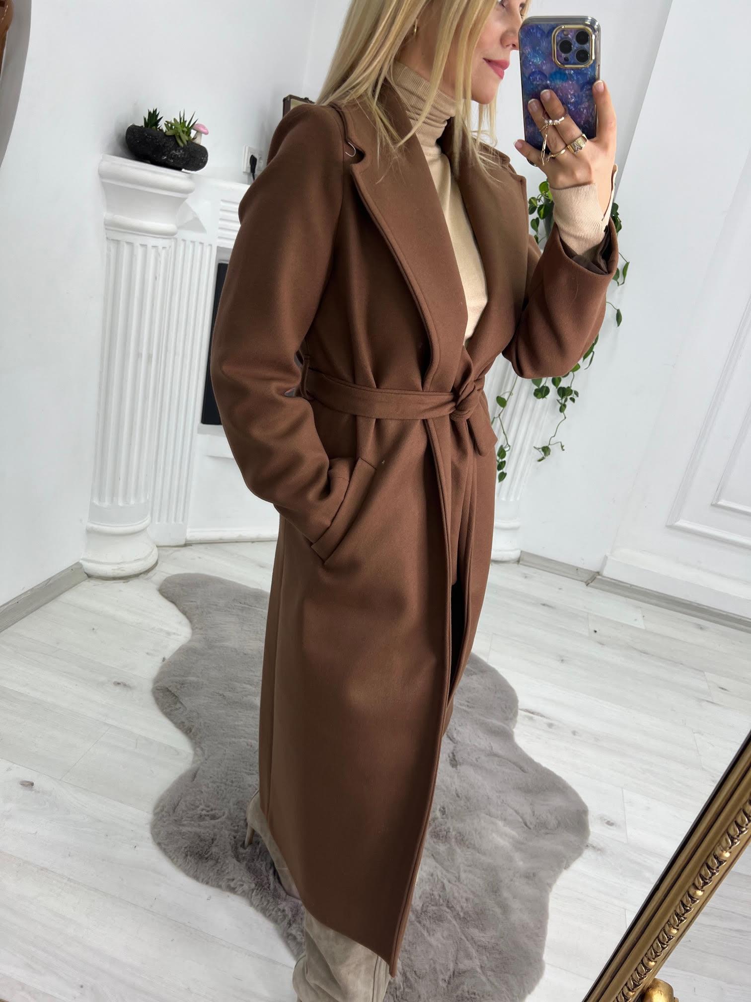 9350 Kaşe Kaban KAHVE
