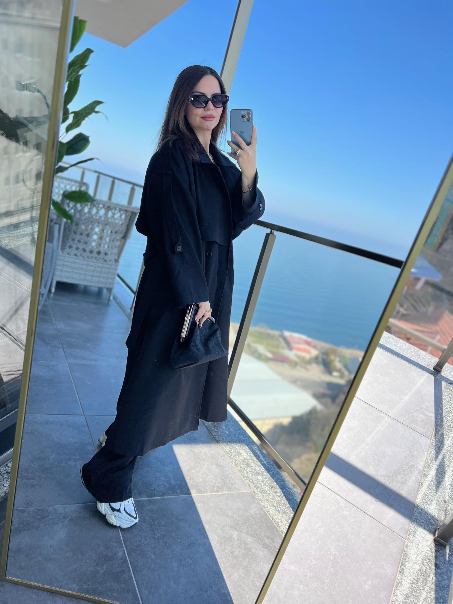 9476 Trench SİYAH