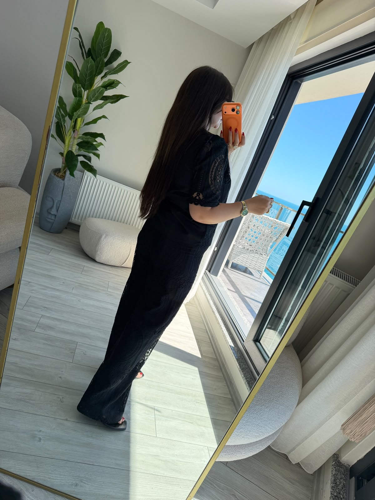 9615 Ajurlu Pantalon SİYAH