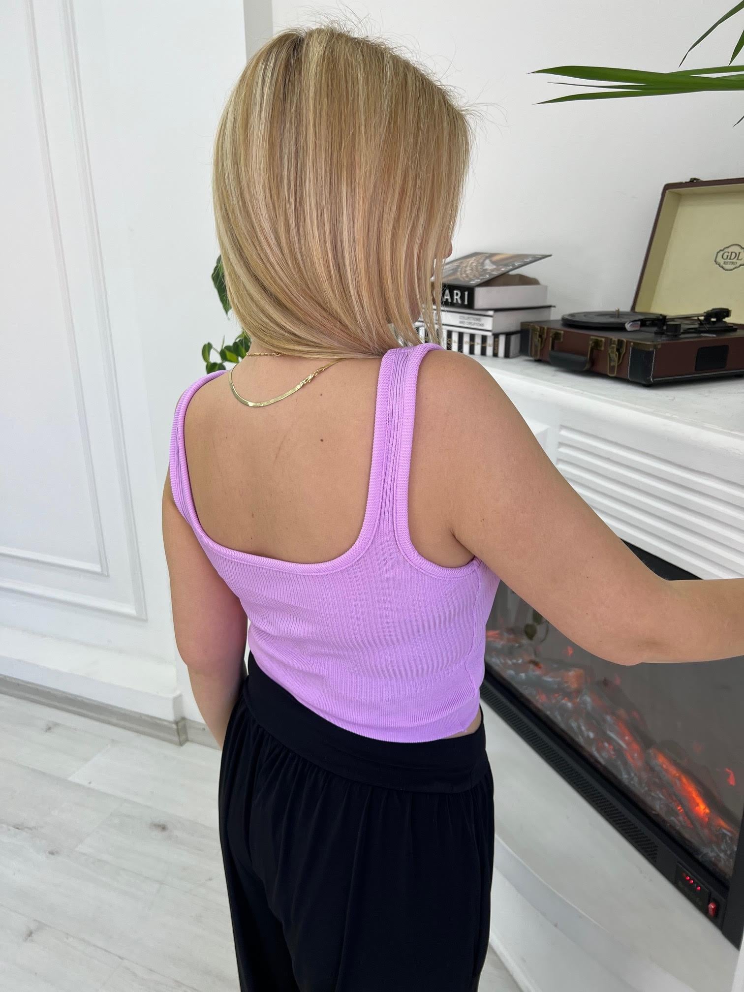 Askılı Crop LİLA