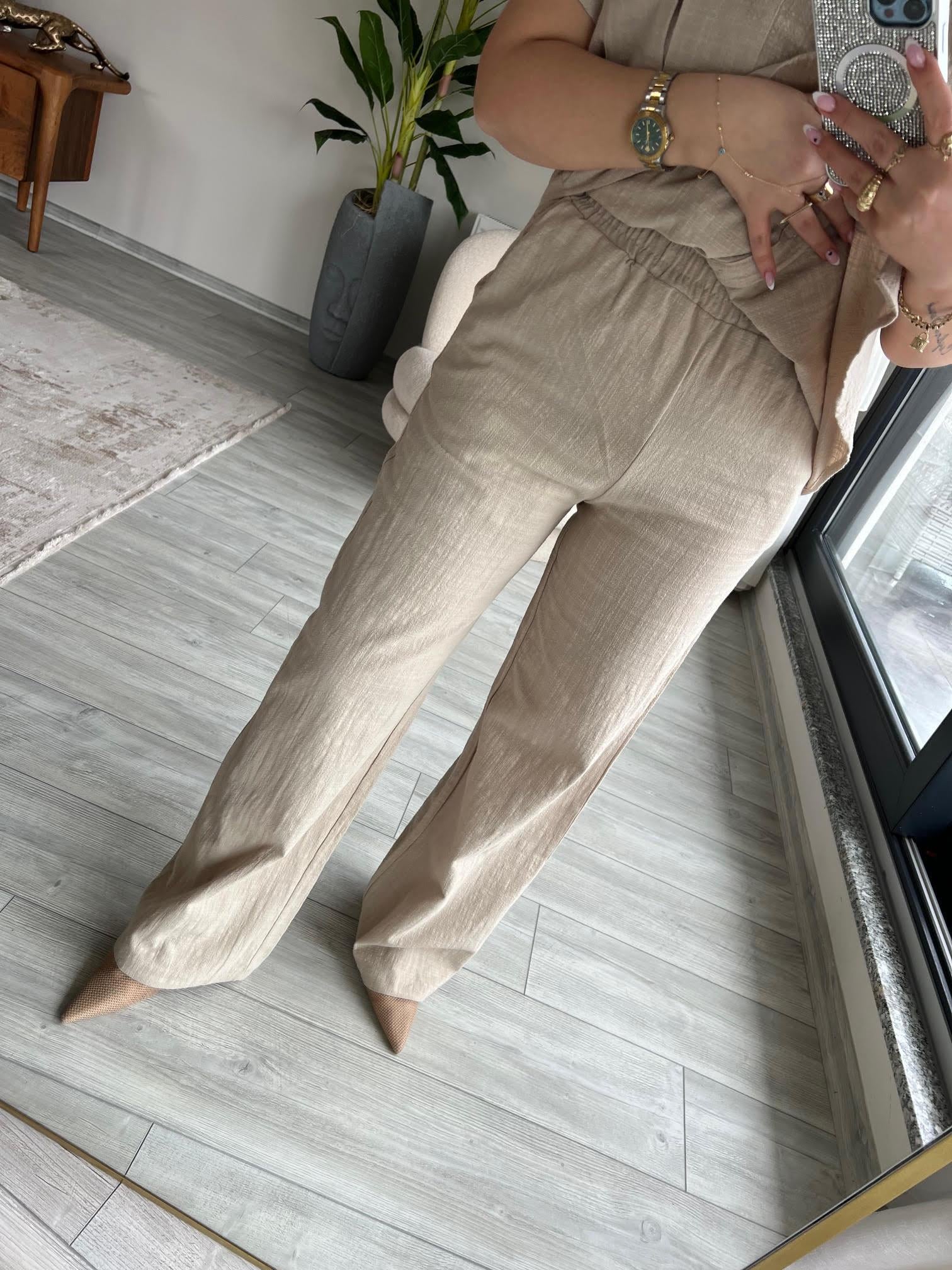 Çıtçıtlı Kısa Kollu Takım NATUREL