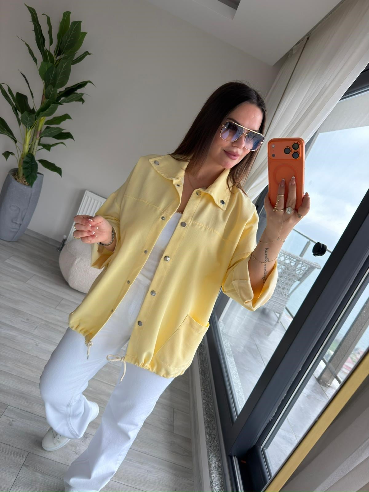 Gabardin Ceket SARI