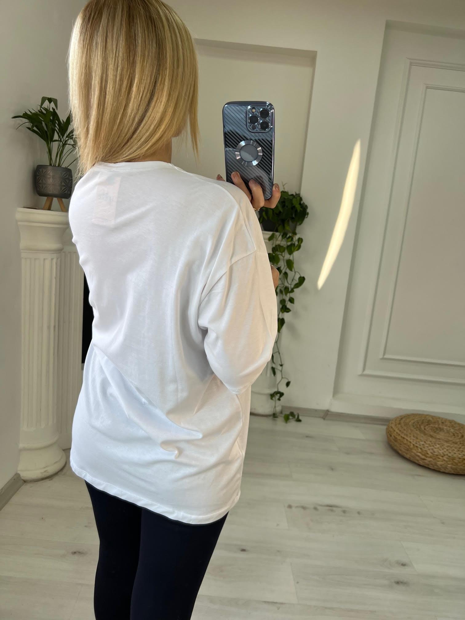 GAP Baskılı Basic Tshirt BEYAZ