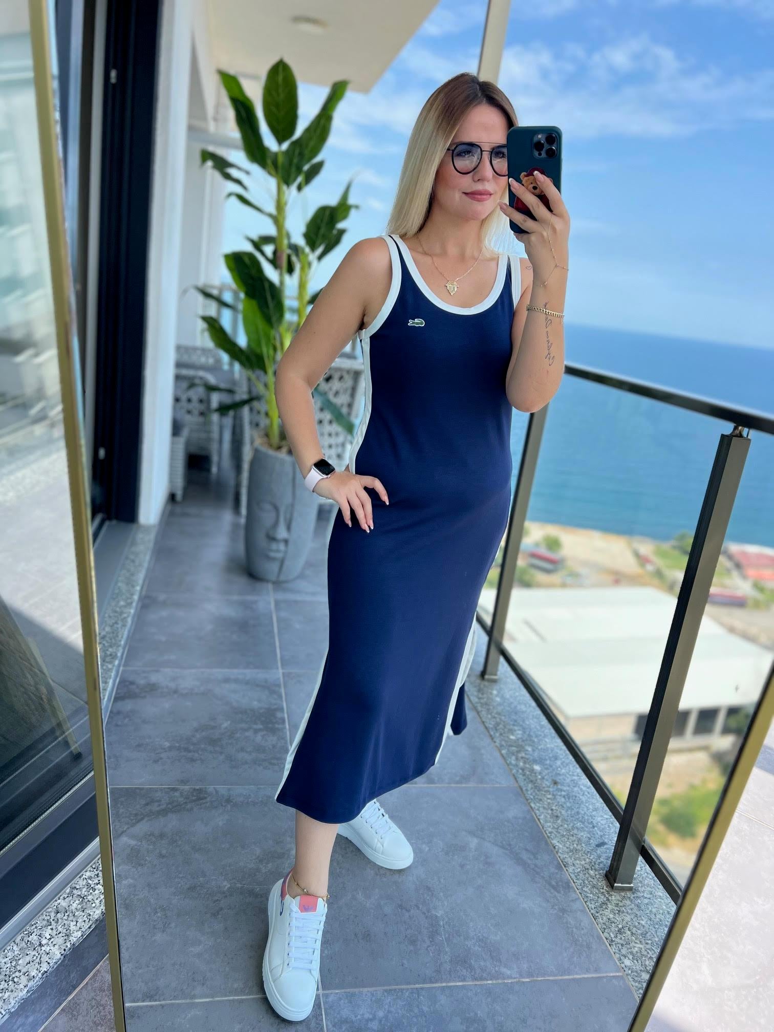 LCS Elbise LACİVERT