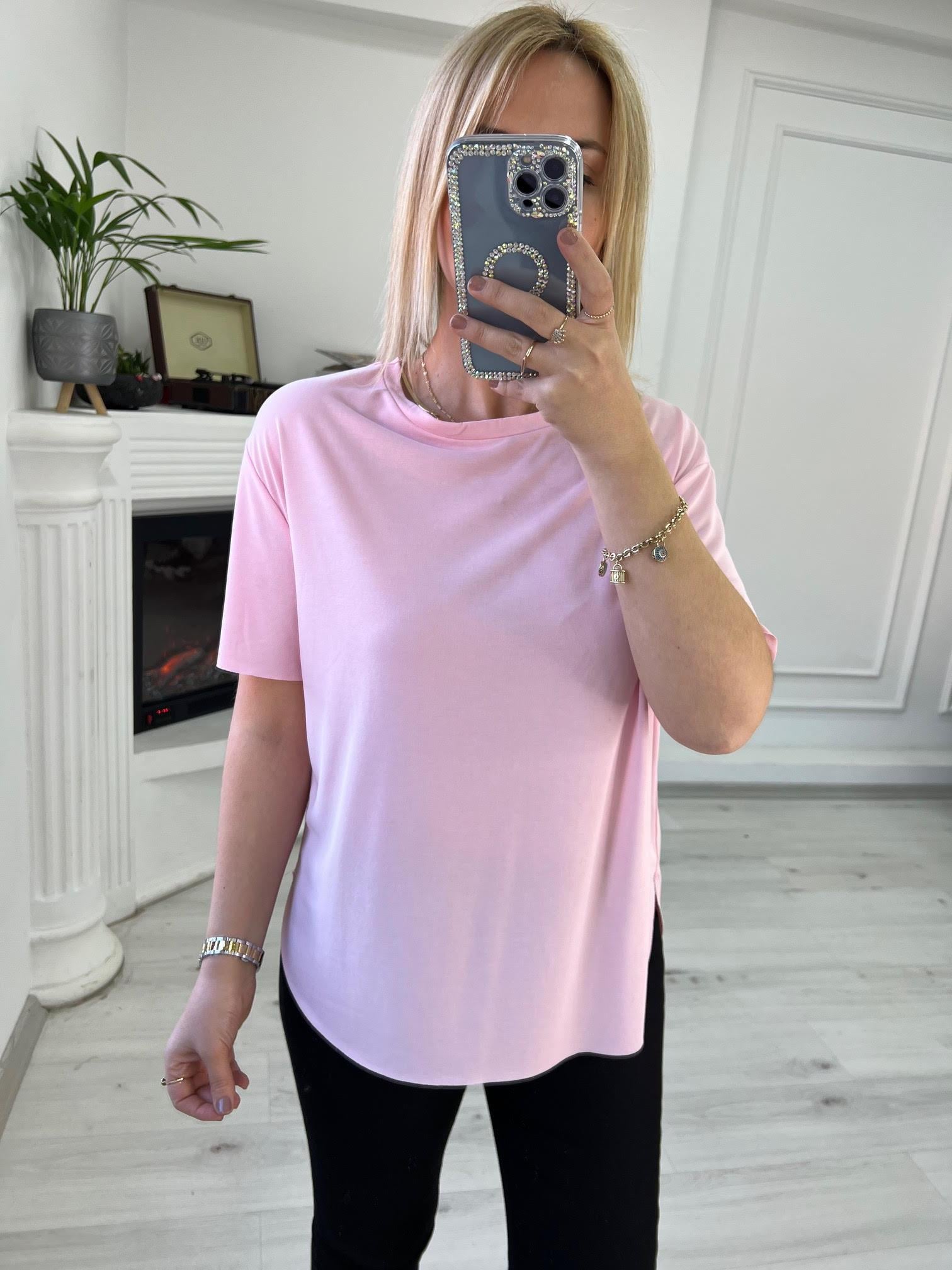 Tiril Kısa Kollu Tshirt PUDRA