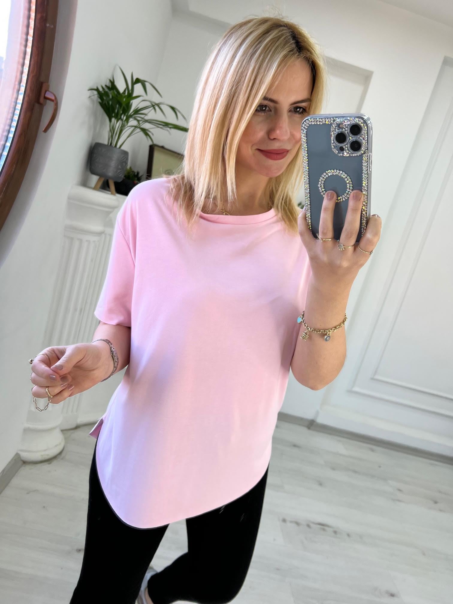 Tiril Kısa Kollu Tshirt PUDRA