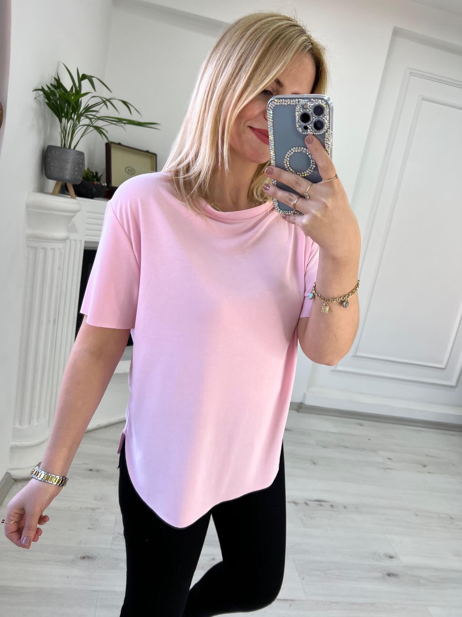 Tiril Kısa Kollu Tshirt PUDRA
