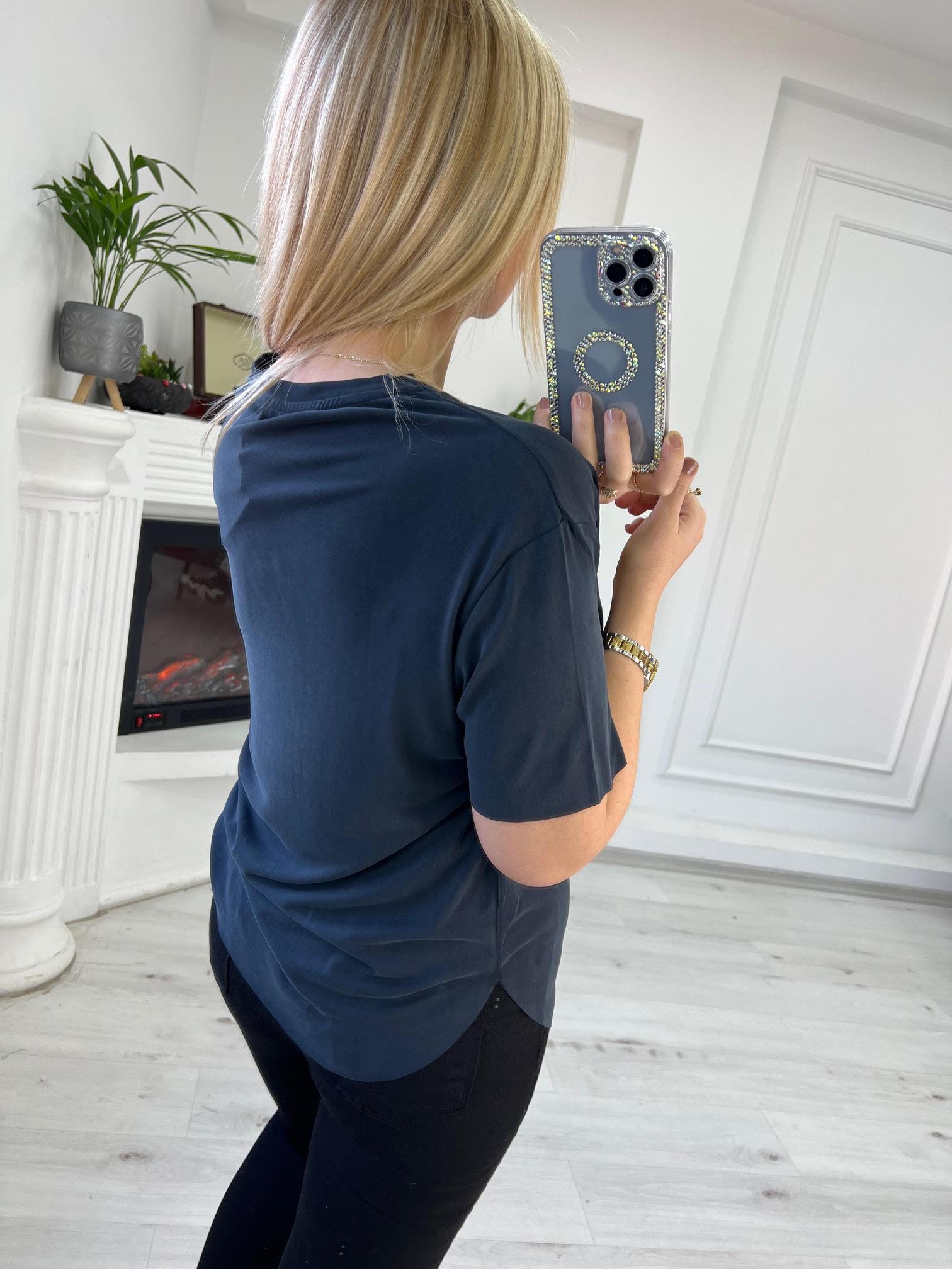 Tiril Kısa Kollu Tshirt SİYAH
