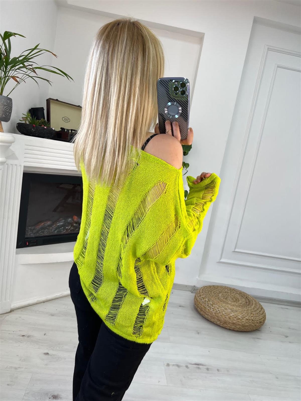 0003 Merserize Triko NEON YEŞİL