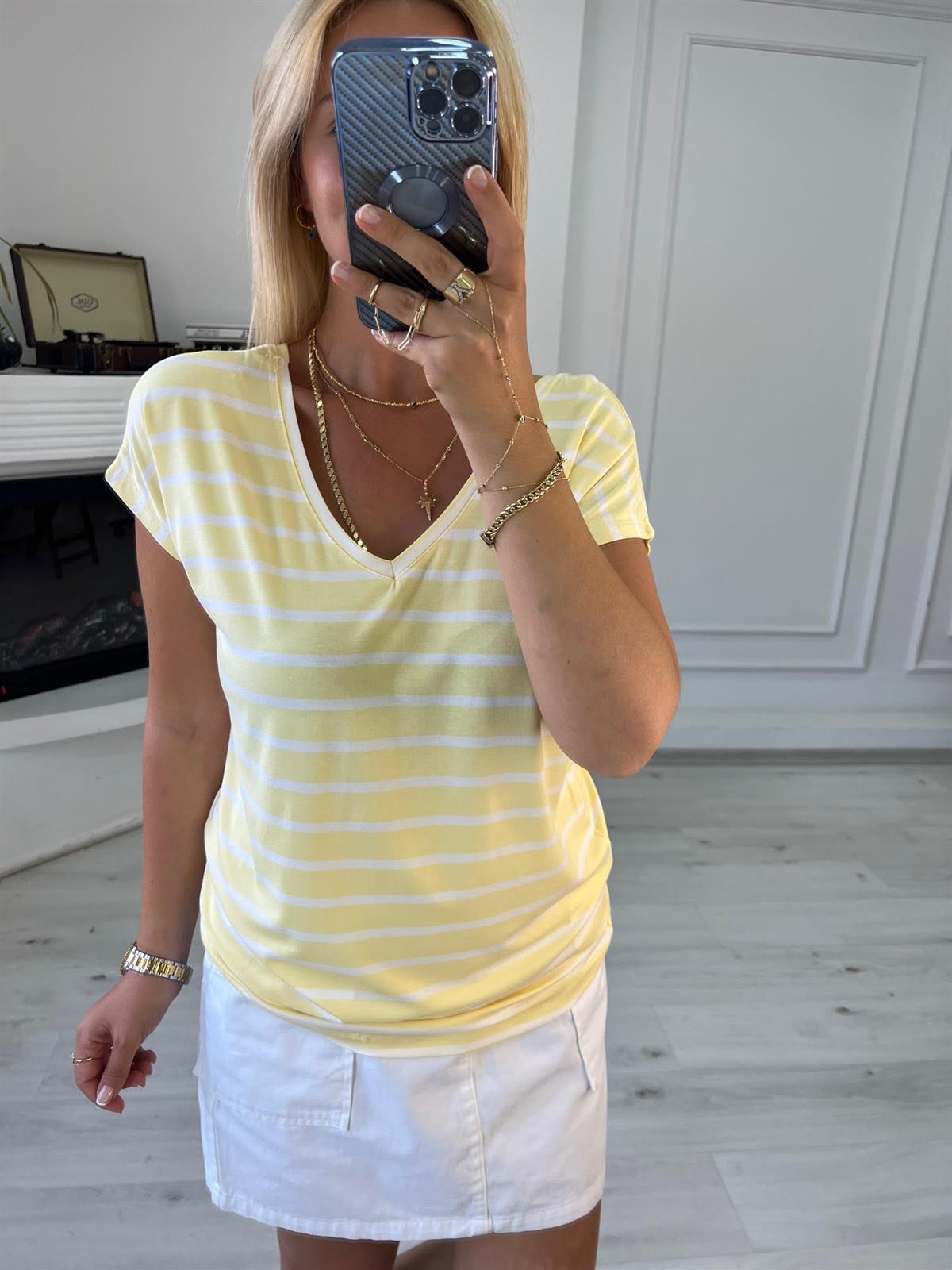 002 Ön V Arka V Tshirt SARI